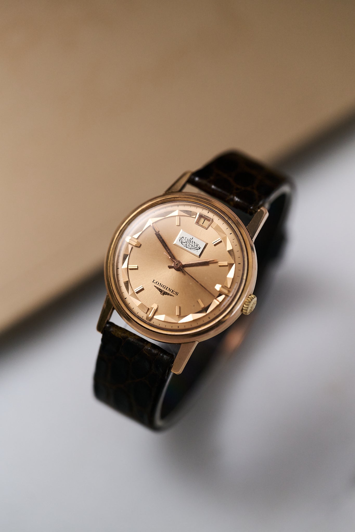 LONGINES CONQUEST 18K ROSE GOLD 'EMIR OF KUWAIT'