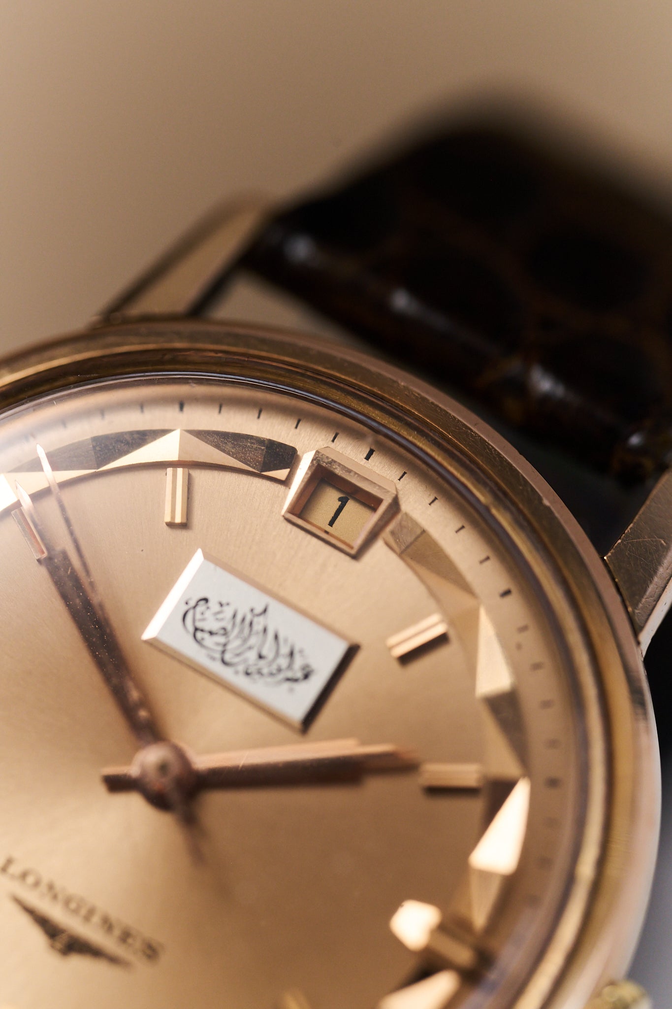 LONGINES CONQUEST 18K ROSE GOLD 'EMIR OF KUWAIT'