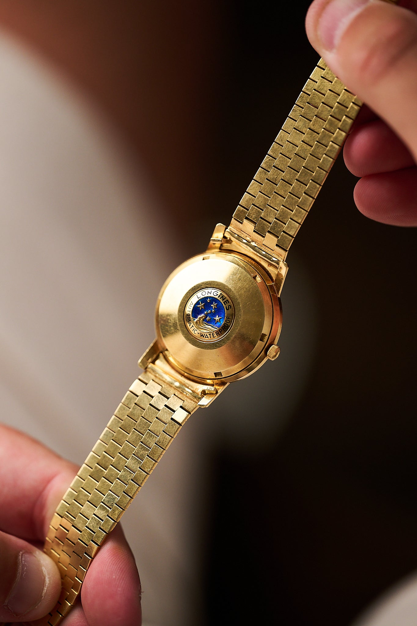 LONGINES 'CONQUEST DELUXE' 18K YELLOW GOLD