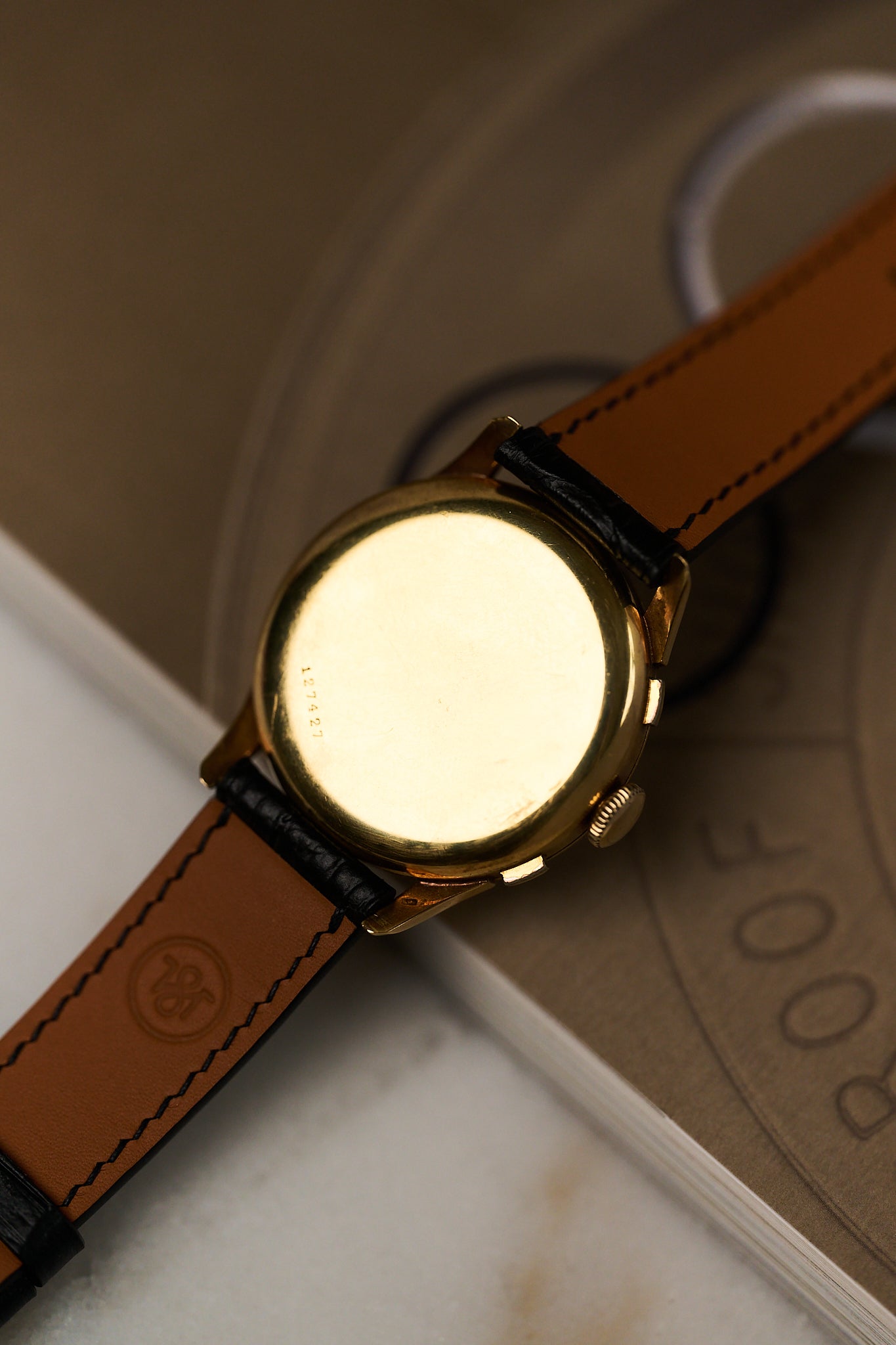 MATHEY-TISSOT 18K YELLOW GOLD CHRONOGRAPH