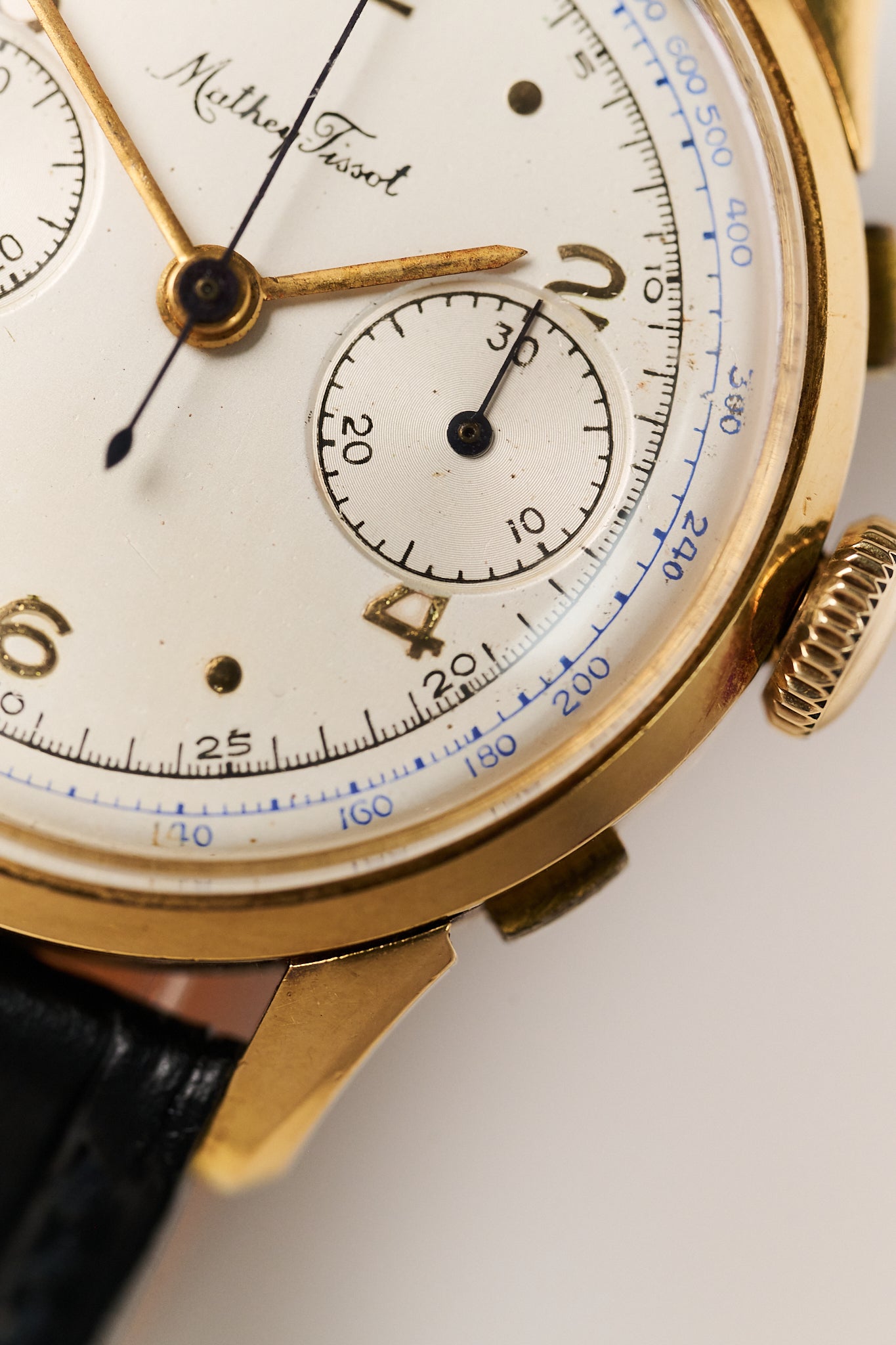 MATHEY-TISSOT 18K YELLOW GOLD CHRONOGRAPH