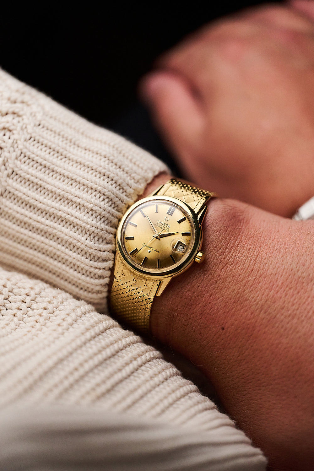 OMEGA CONSTELLATION 18K YELLOW GOLD 'DENISSON CASE'