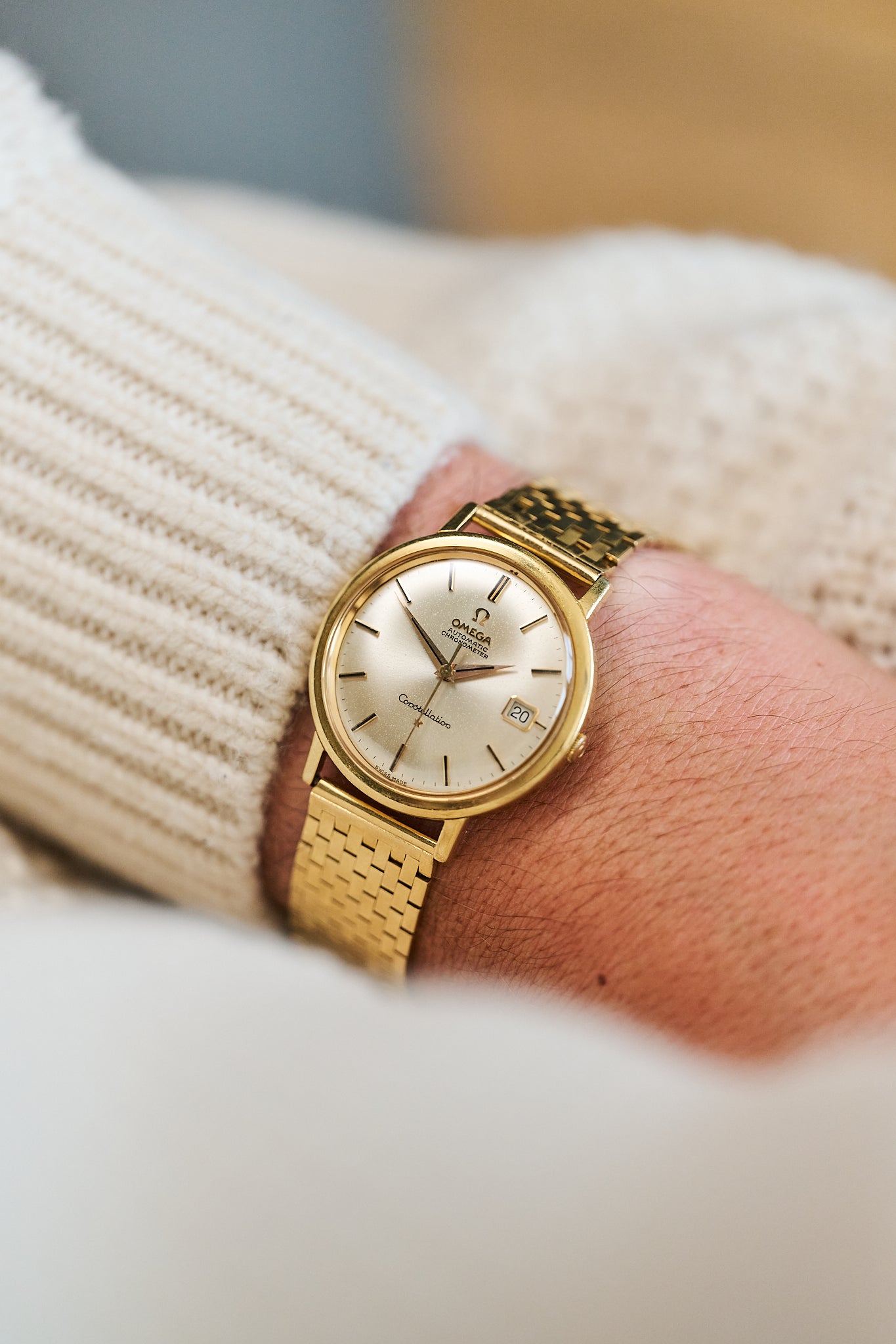 OMEGA CONSTELLATION 168.5004 18K YELLOW GOLD 'DENNISON'