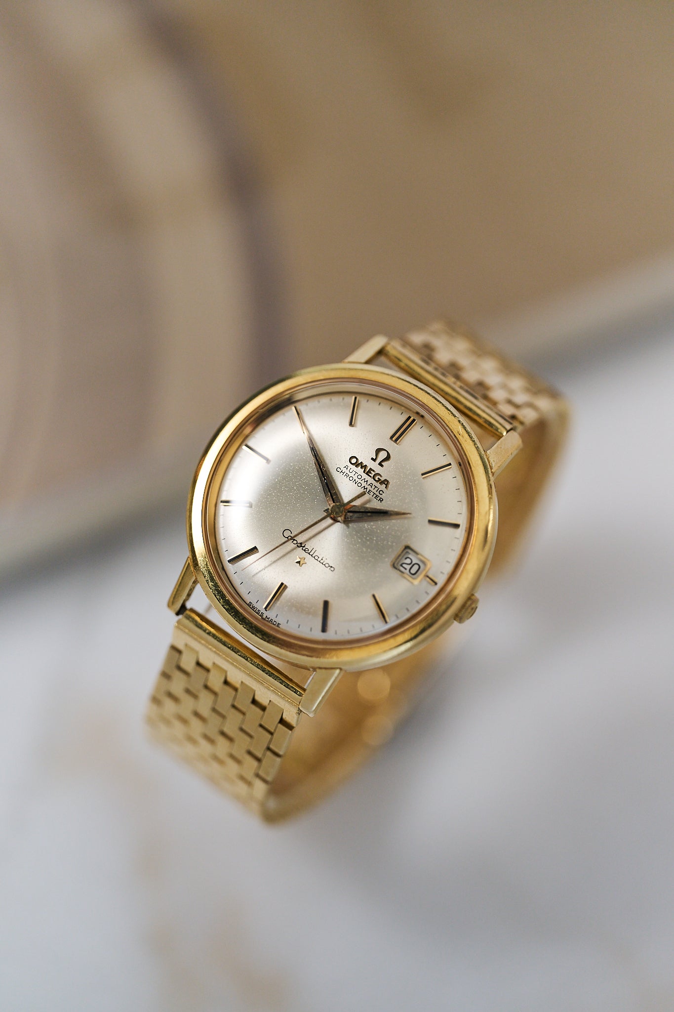 OMEGA CONSTELLATION 168.5004 18K YELLOW GOLD 'DENNISON'