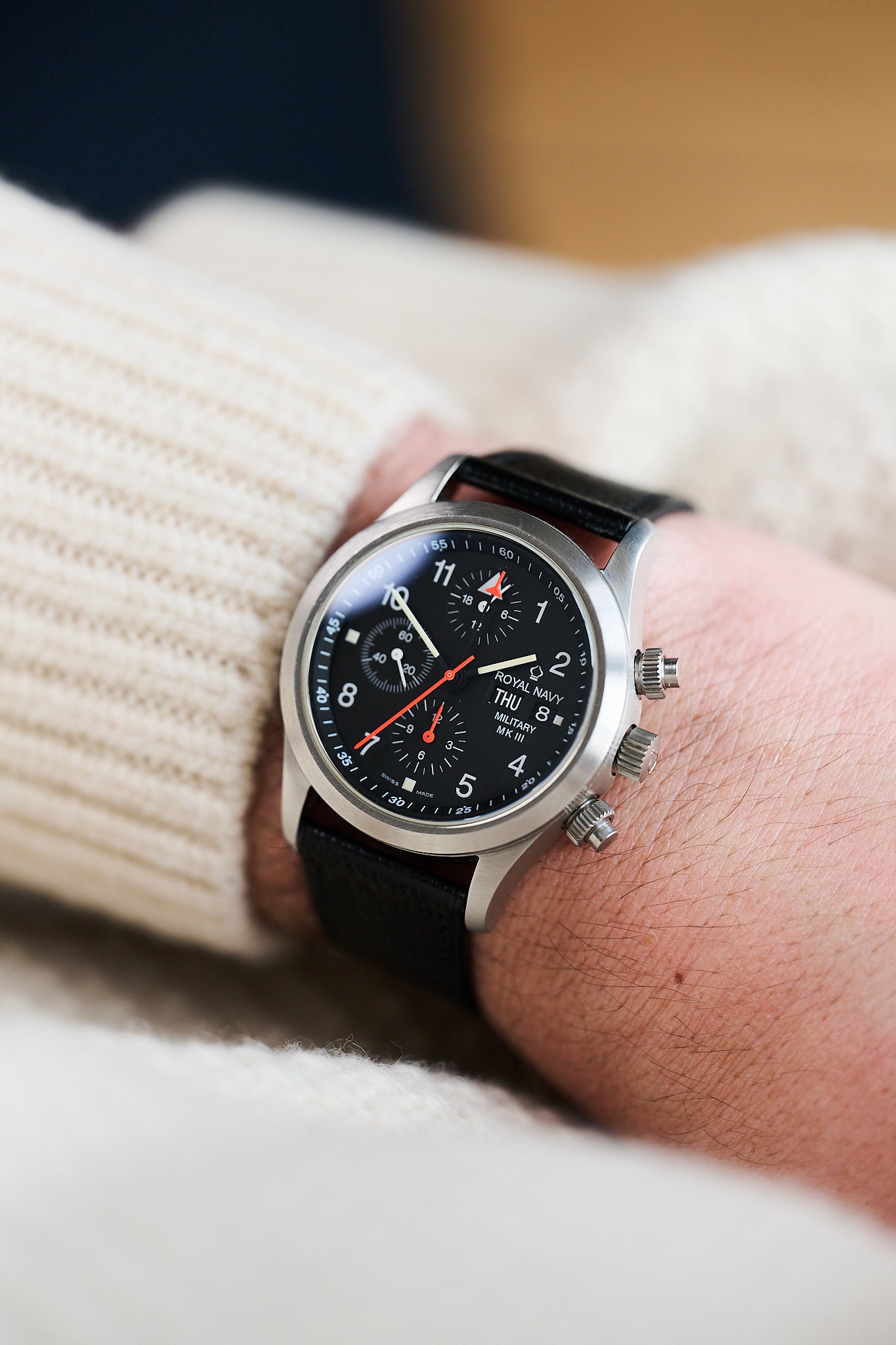 ORFINA 8190 'ROYAL NAVY' MILITARY CHRONOGRAPH MKIII
