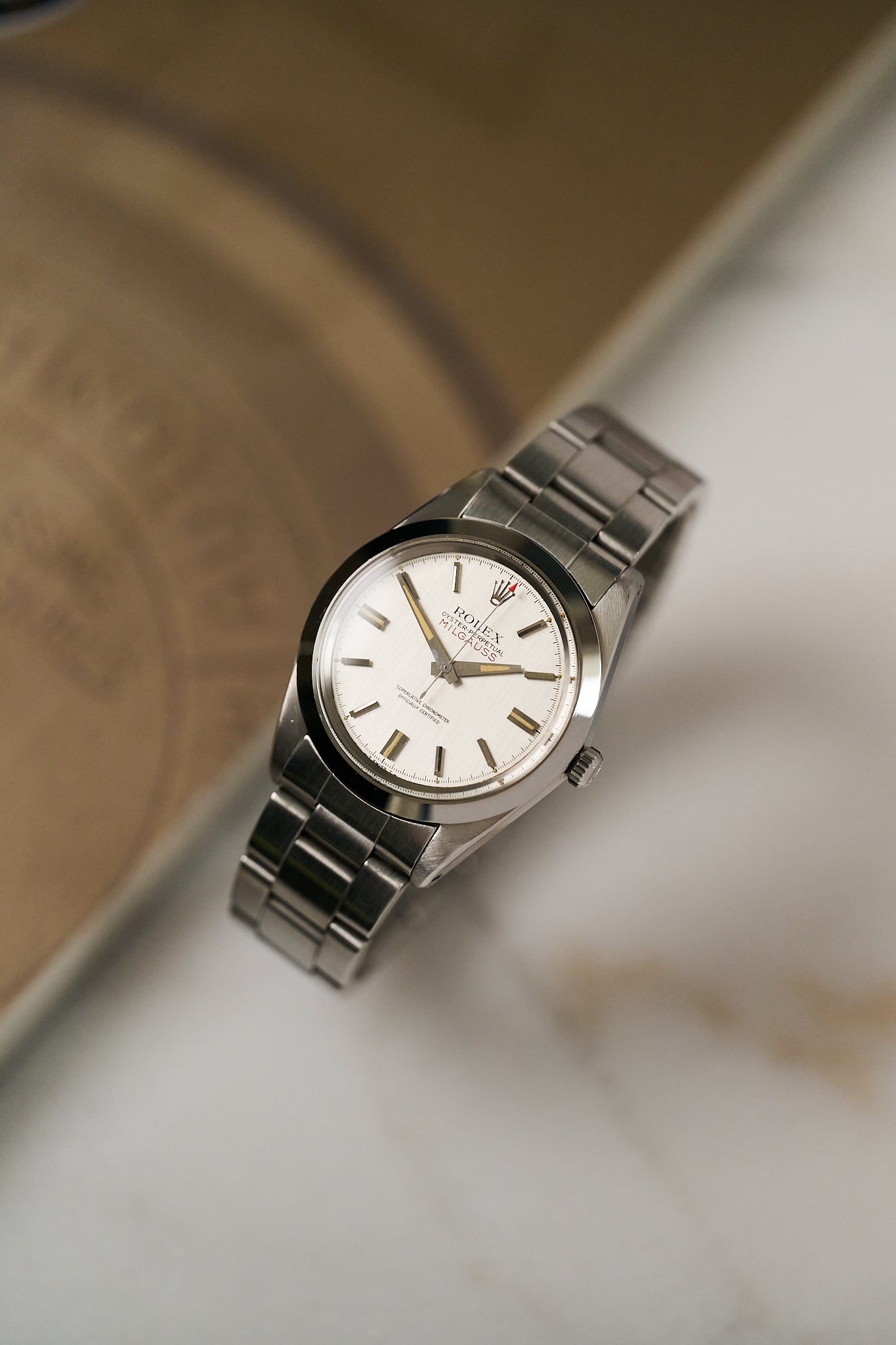 ROLEX 1019 MILGAUSS 'SILVER DIAL' FULL SET