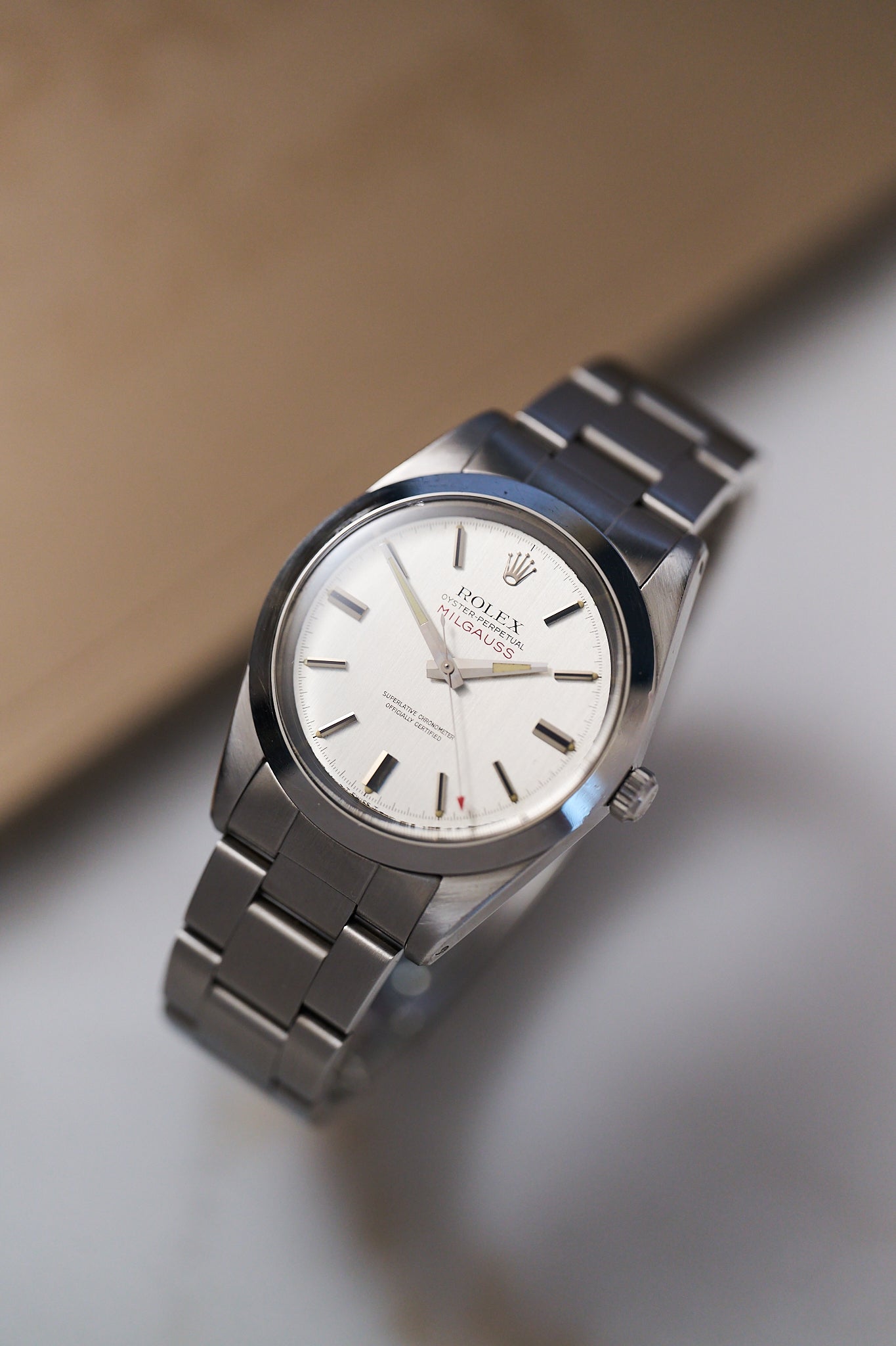 ROLEX 1019 MILGAUSS 'SILVER DIAL' FULL SET