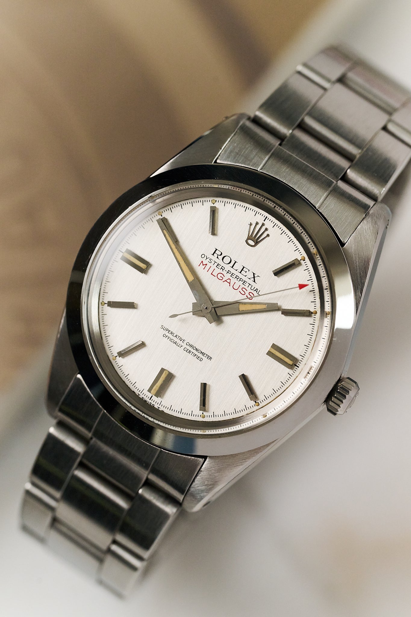 ROLEX 1019 MILGAUSS 'SILVER DIAL' FULL SET
