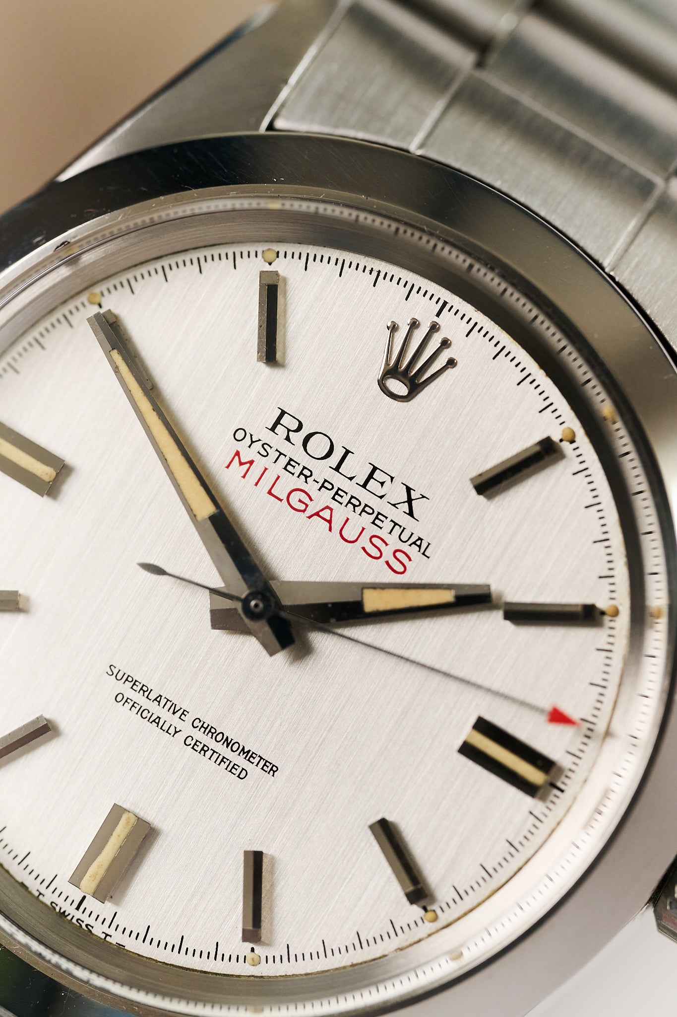 ROLEX 1019 MILGAUSS 'SILVER DIAL' FULL SET