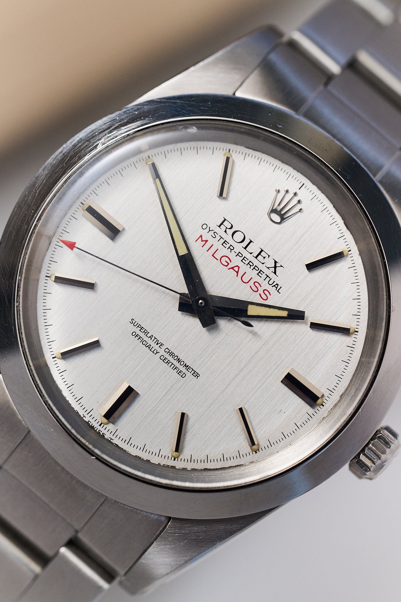 ROLEX 1019 MILGAUSS 'SILVER DIAL' FULL SET