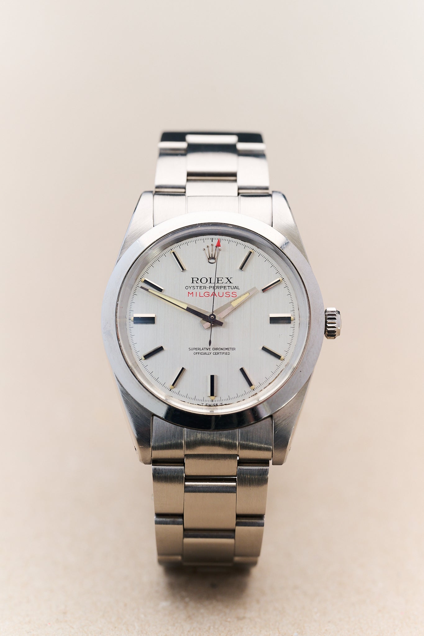 ROLEX 1019 MILGAUSS 'SILVER DIAL' FULL SET