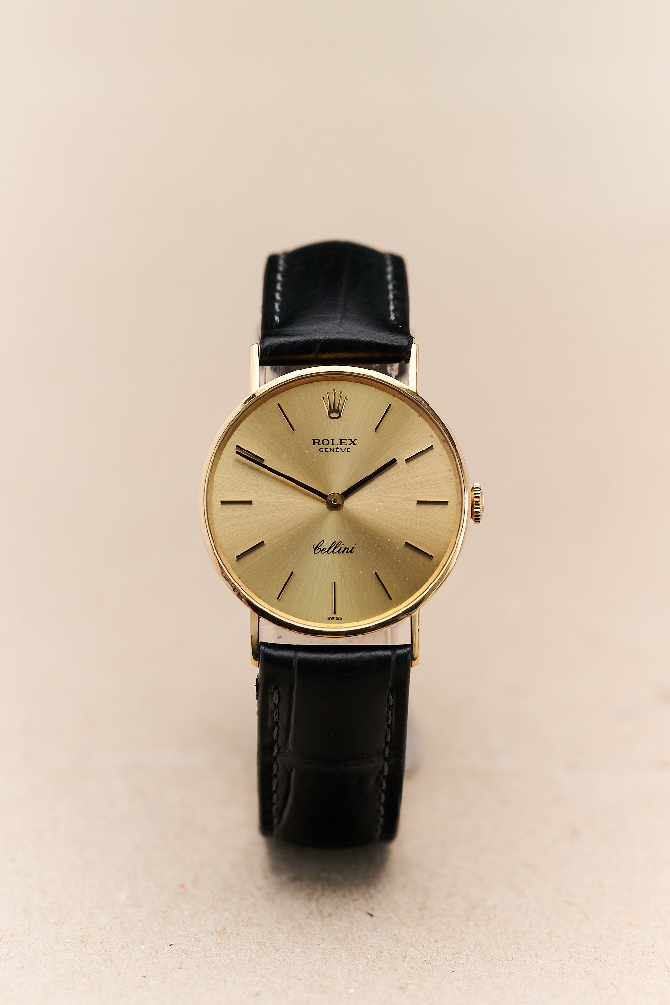 ROLEX CELLINI 3833 18K YELLOW GOLD 'CHAMPAGNE DIAL'