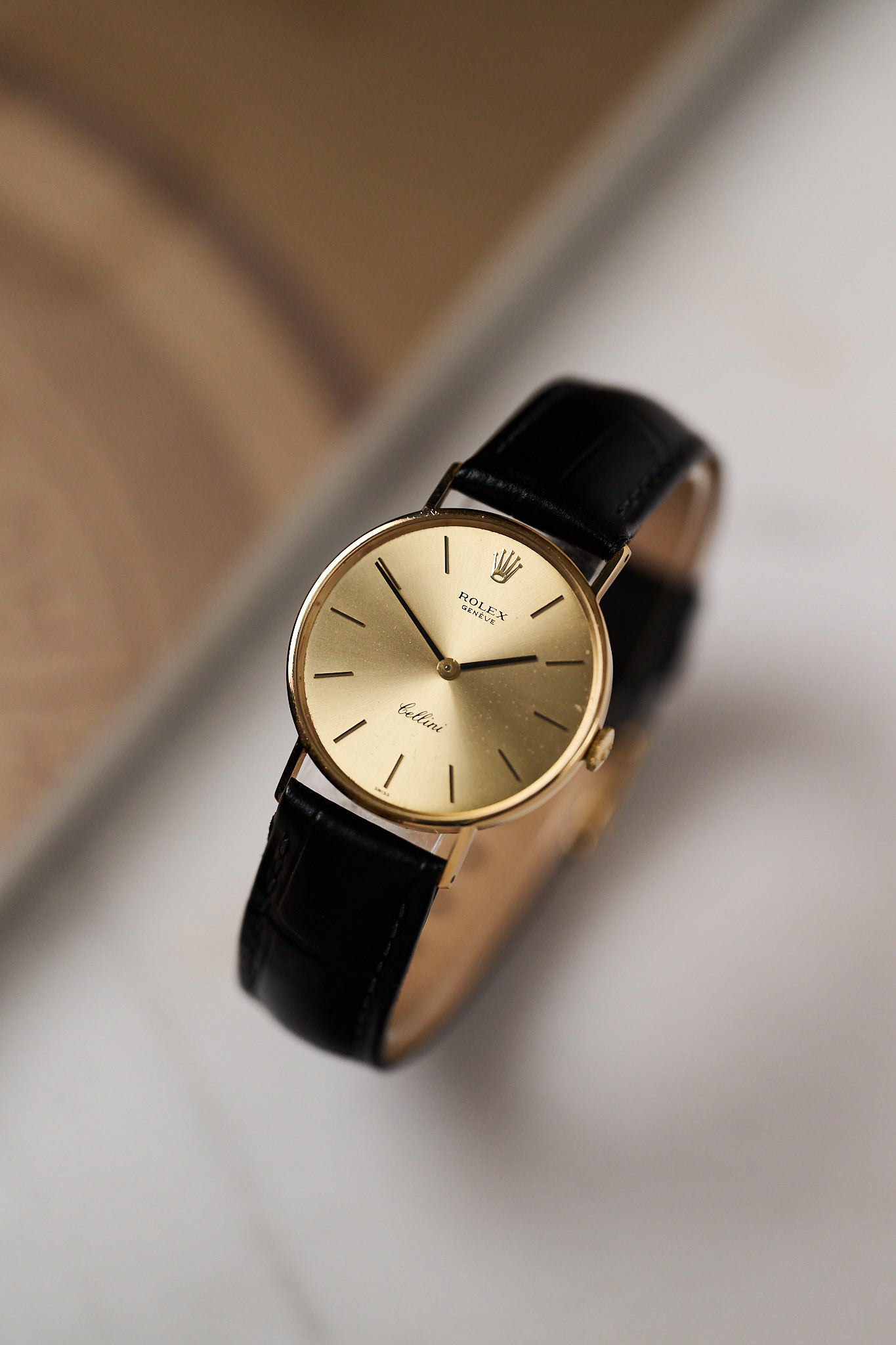 ROLEX CELLINI 3833 18K YELLOW GOLD 'CHAMPAGNE DIAL'