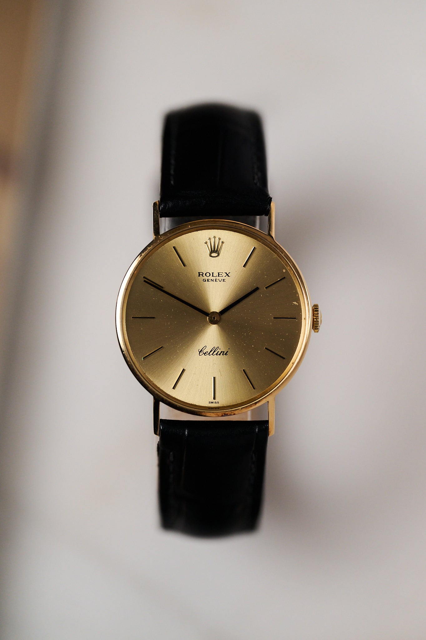 ROLEX CELLINI 3833 18K YELLOW GOLD 'CHAMPAGNE DIAL'