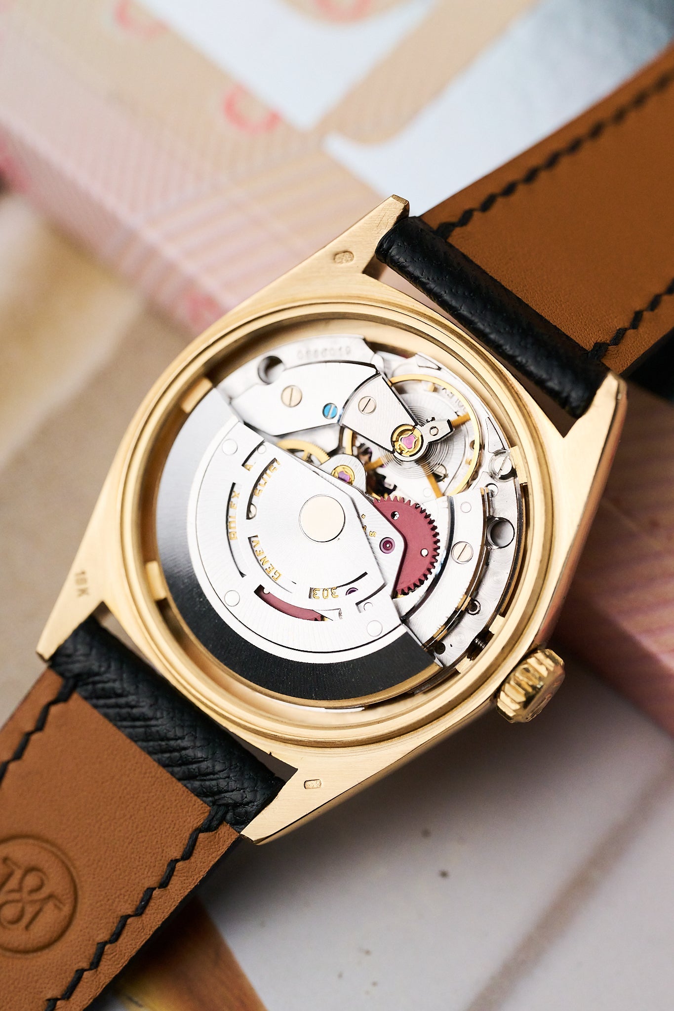 ROLEX DATEJUST 16018 YELLOW GOLD 'LEMON BUCKLEY DIAL'