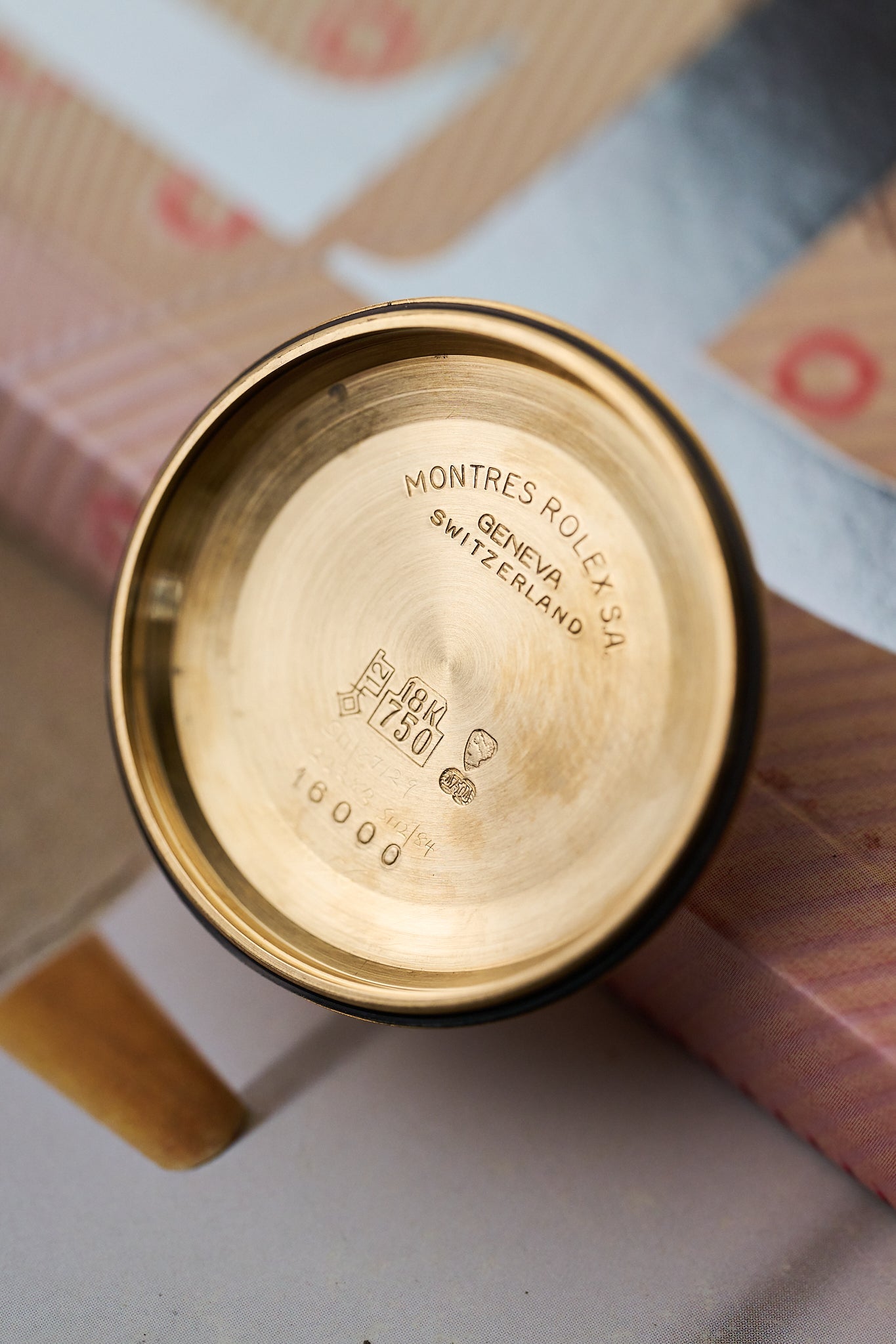 ROLEX DATEJUST 16018 YELLOW GOLD 'LEMON BUCKLEY DIAL'