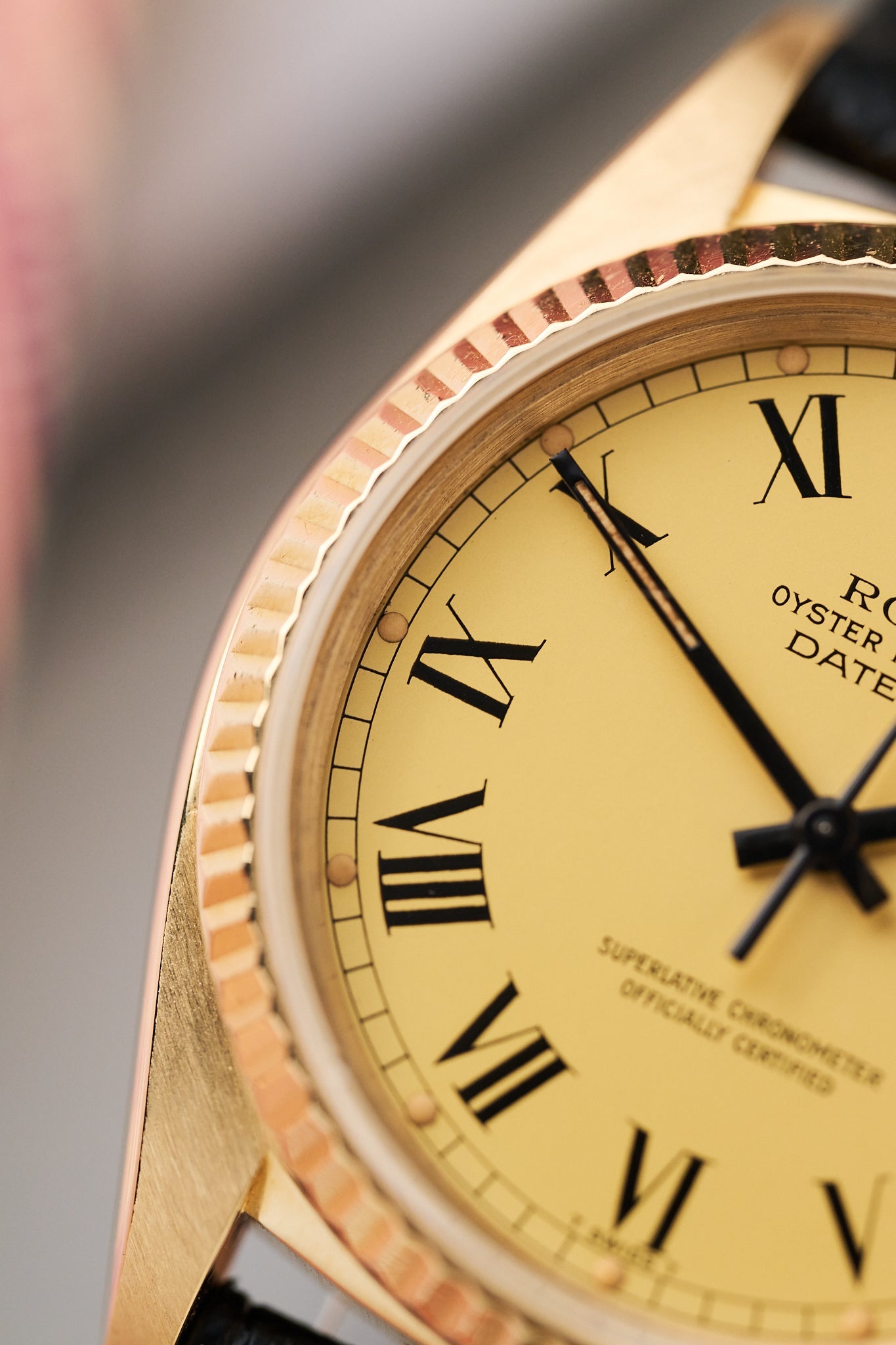 ROLEX DATEJUST 16018 YELLOW GOLD 'LEMON BUCKLEY DIAL'