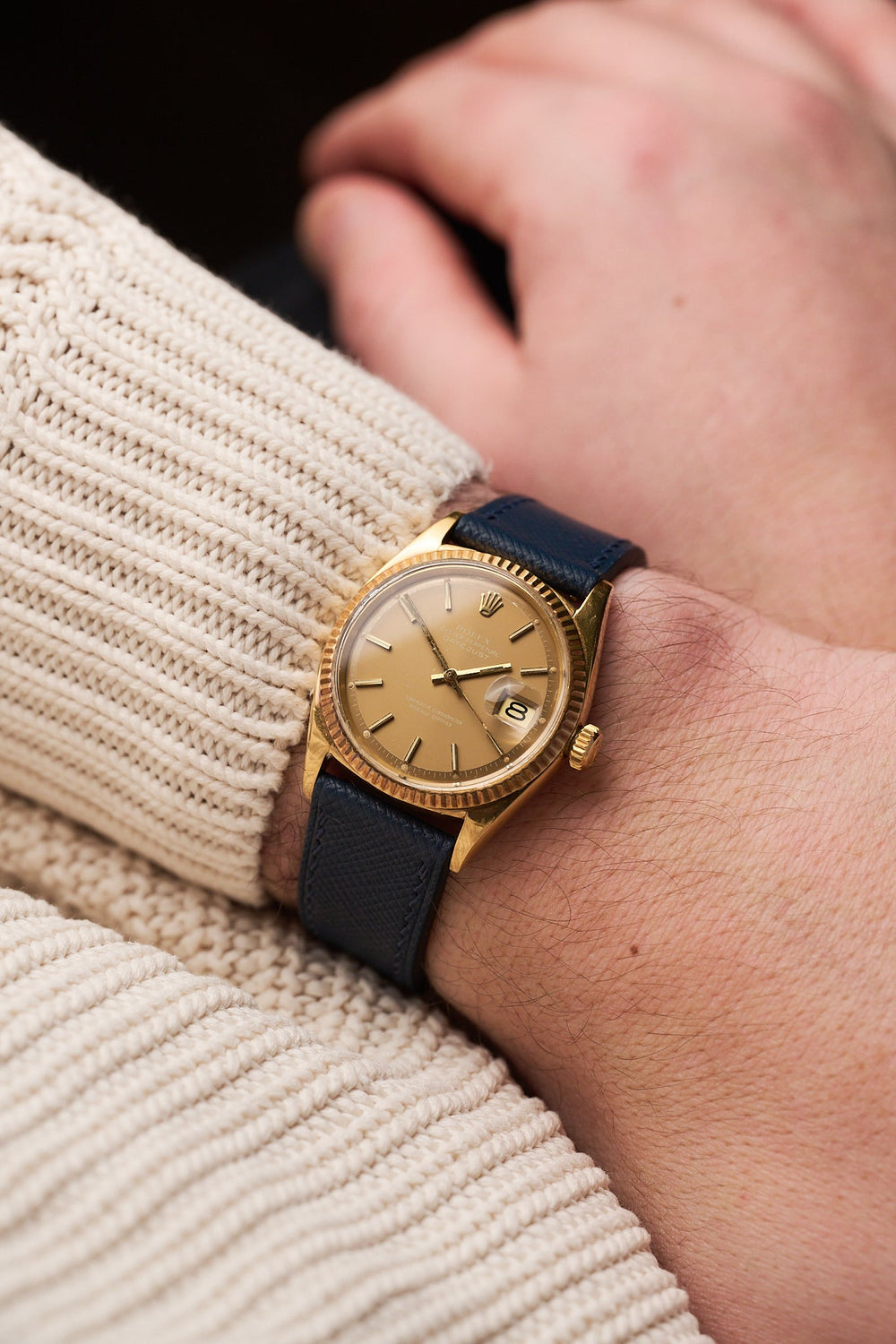 ROLEX DATEJUST 1601/8 18K ROSE GOLD 'CAPPUCCINO'