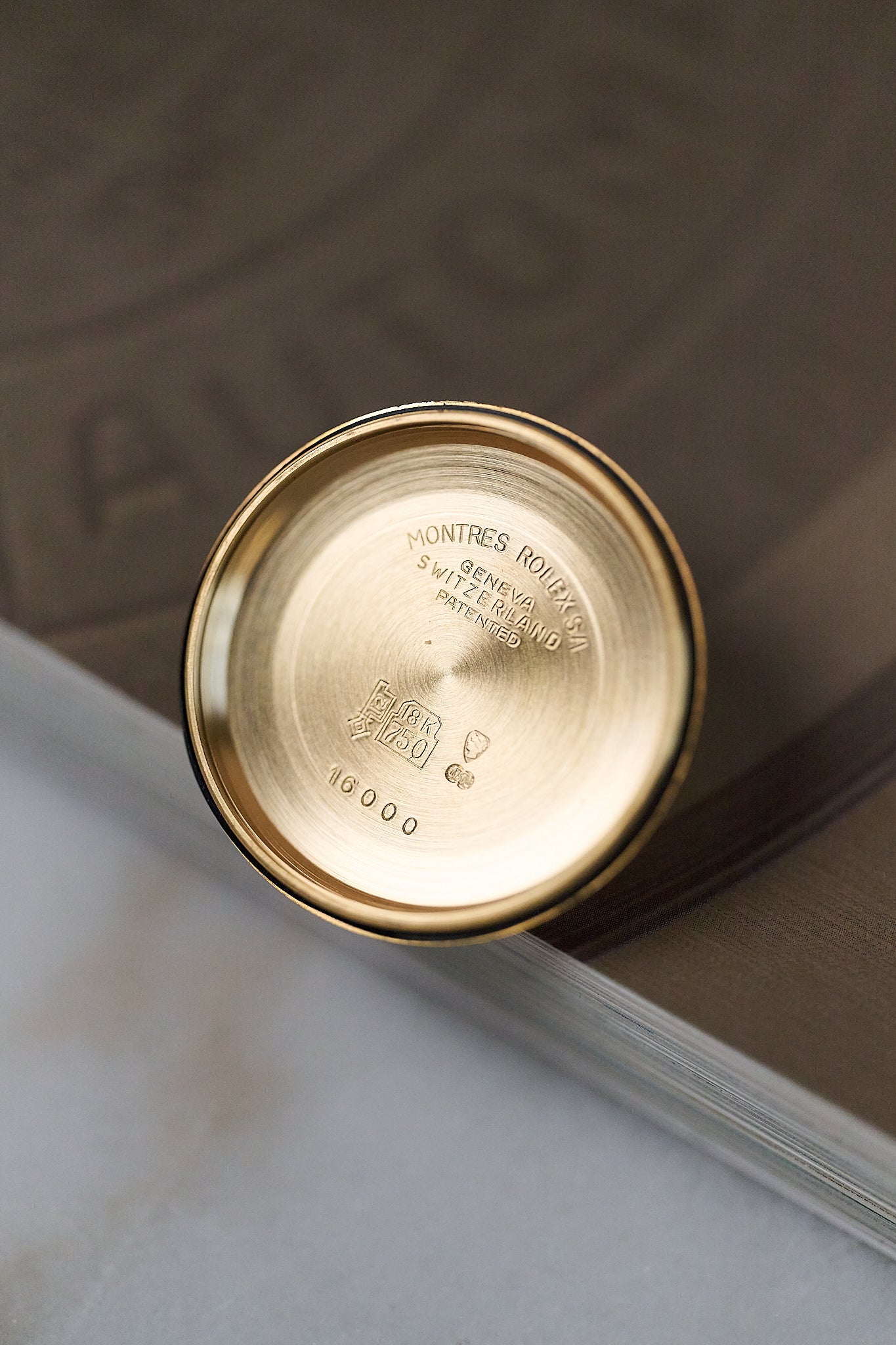 ROLEX DATEJUST 18K YELLOW GOLD 16018 'BUCKLEY DIAL'