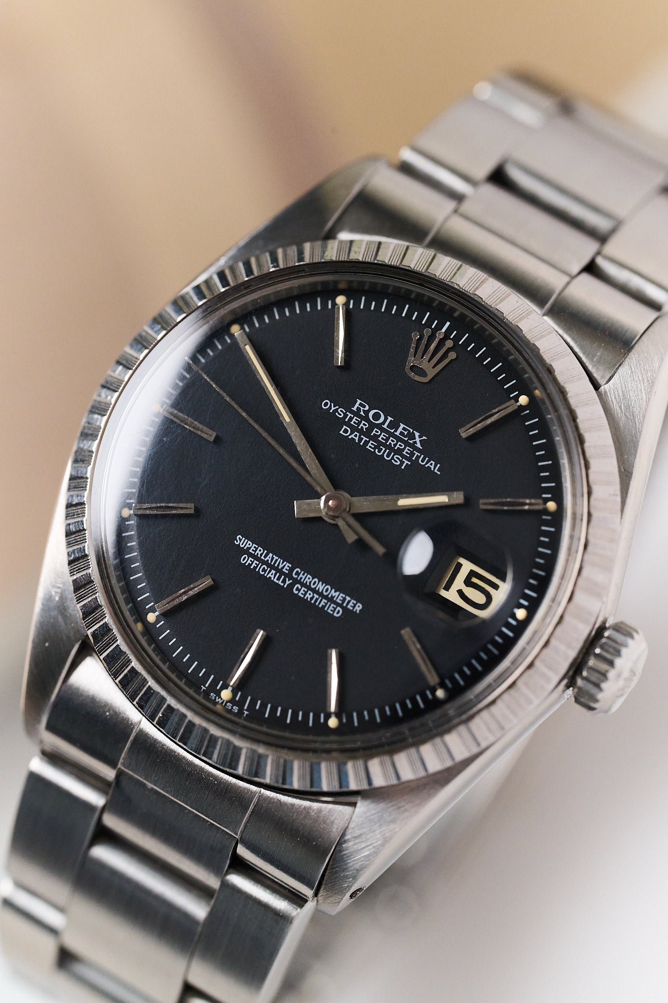 ROLEX DATEJUST 36 1603 'MATTE BLACK'