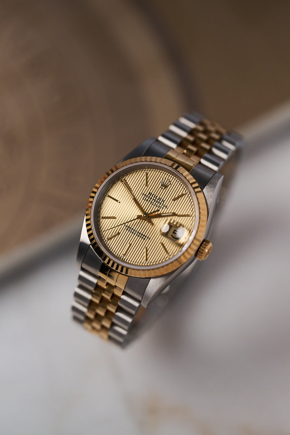 ROLEX DATEJUST 36 16233 'TAPESTRY DIAL' NOS