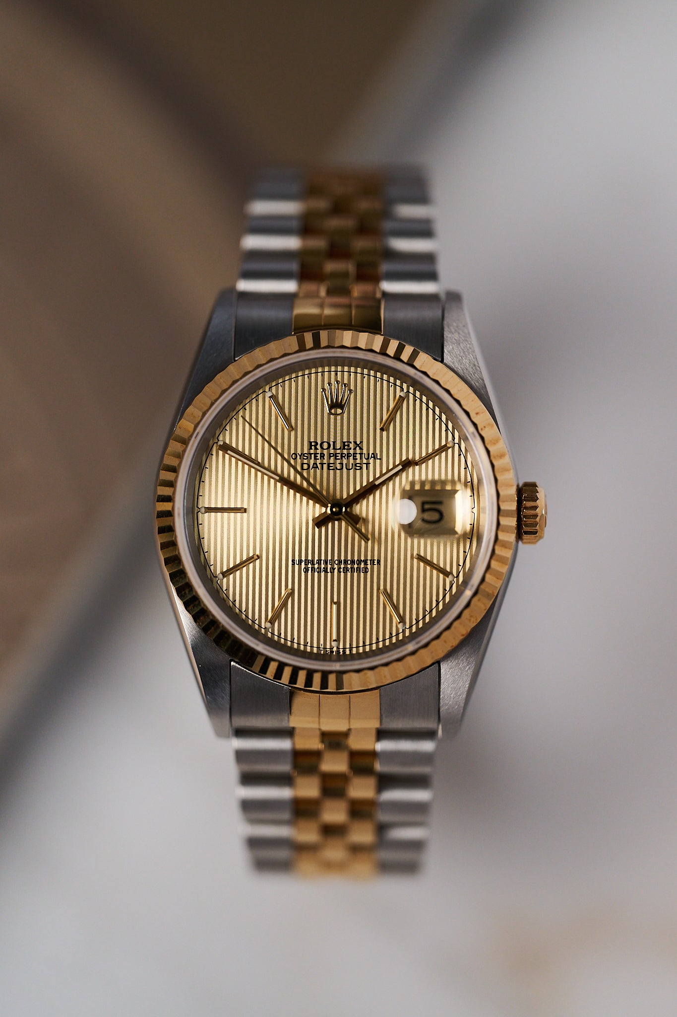 ROLEX DATEJUST 36 16233 'TAPESTRY DIAL' NOS