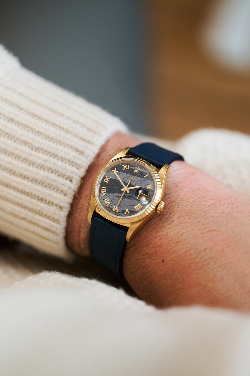 ROLEX DATEJUST 36 16238 18K YELLOW GOLD 'FERRITE DIAL'