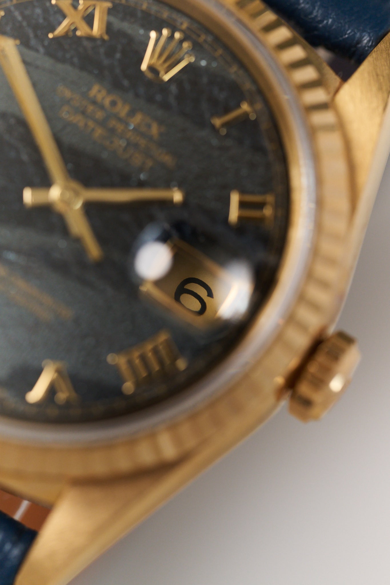 ROLEX DATEJUST 36 16238 18K YELLOW GOLD 'FERRITE DIAL'