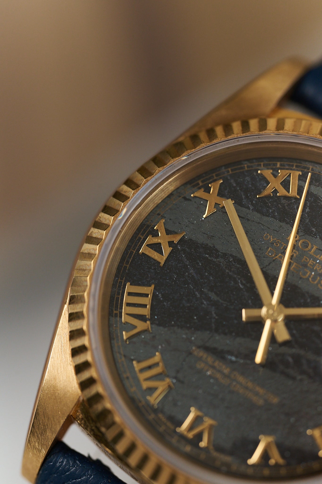 ROLEX DATEJUST 36 16238 18K YELLOW GOLD 'FERRITE DIAL'