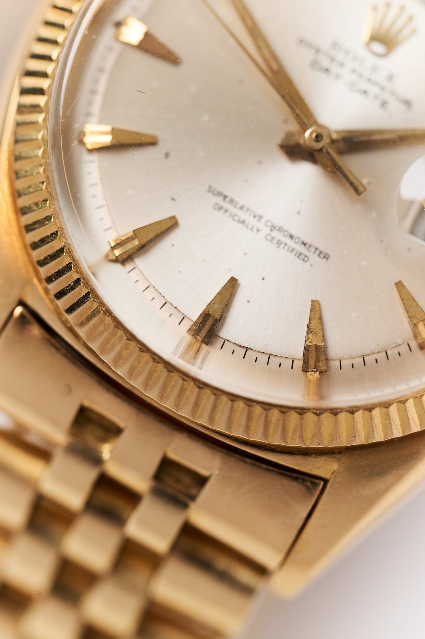 ROLEX DAY-DATE 1803 18K YELLOW GOLD 'CLAW MARKERS'