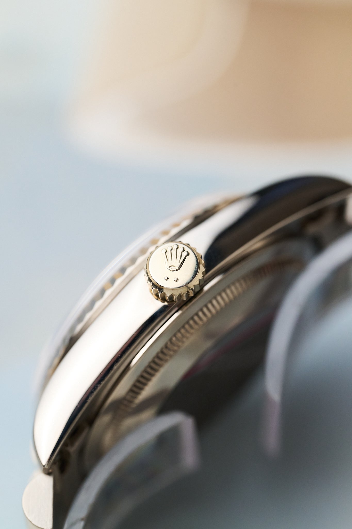 ROLEX DAY DATE 18239 18K WHITE GOLD 'PEACH DIAL'
