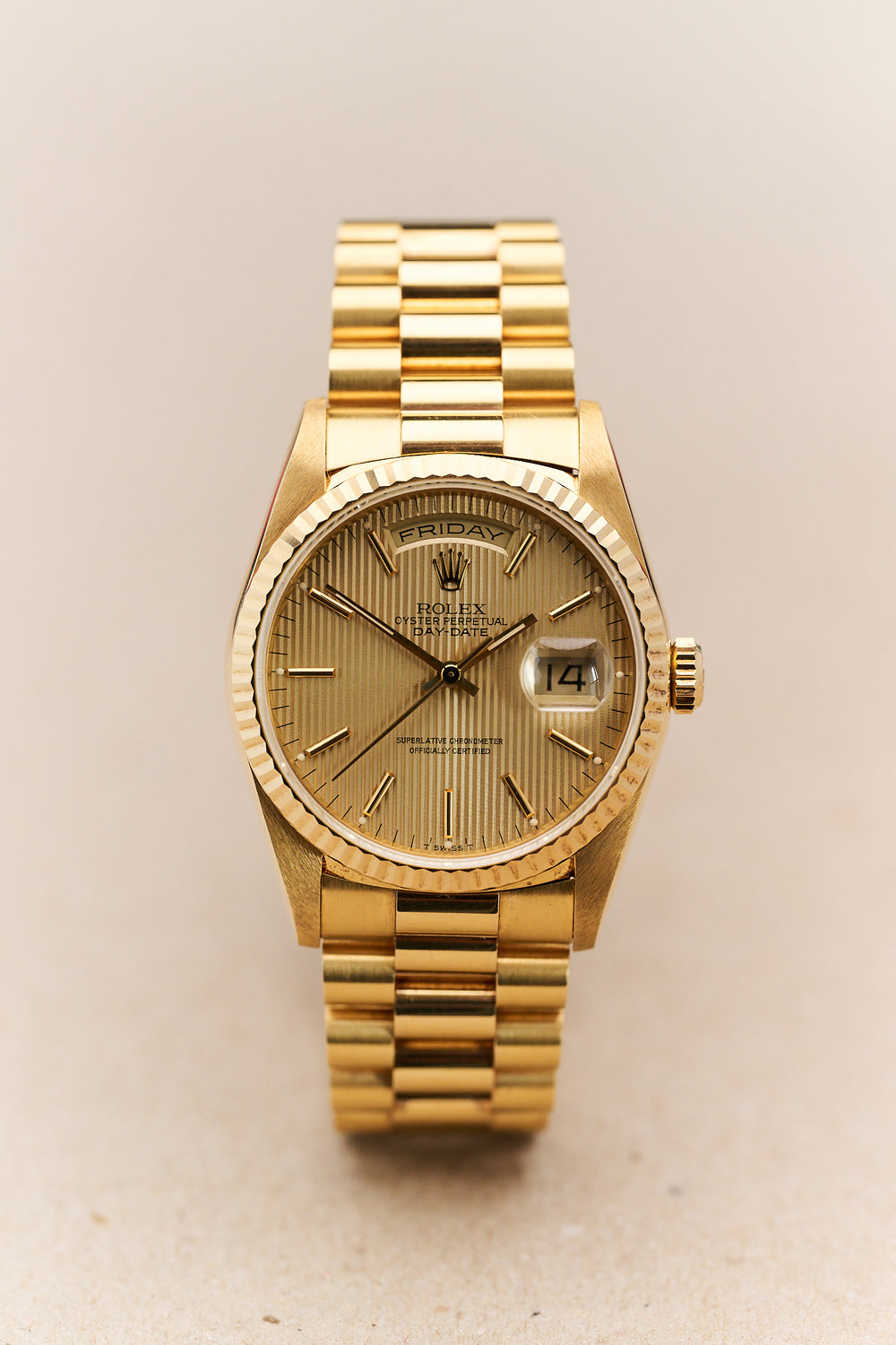 ROLEX DAY-DATE 36 18238 'TAPESTRY' NOS