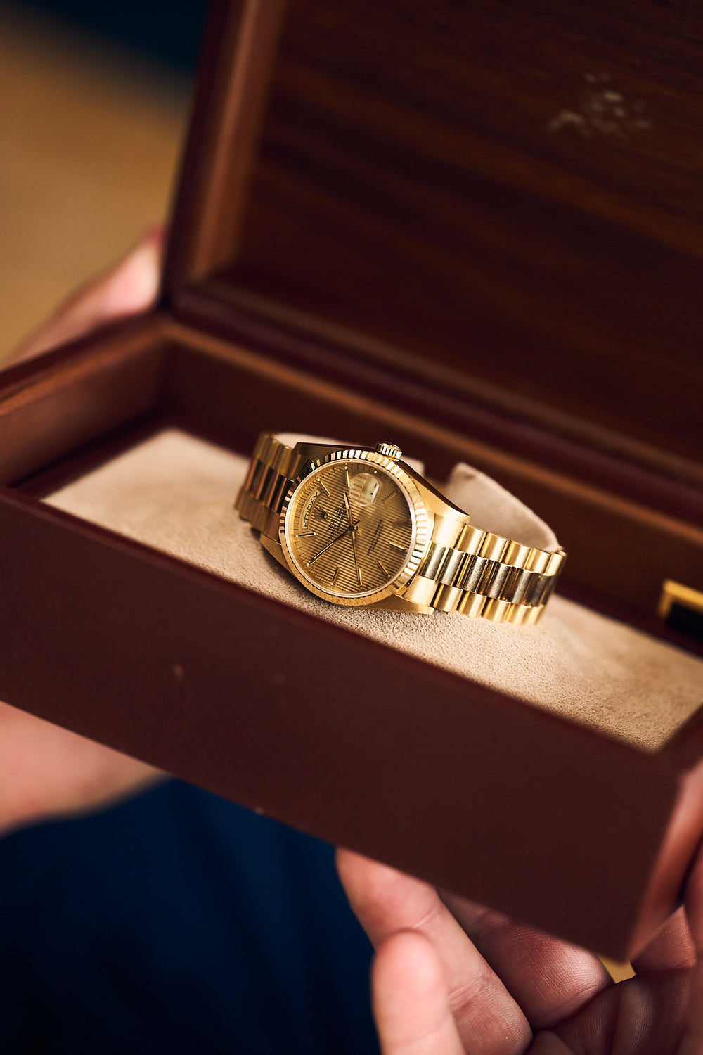 ROLEX DAY-DATE 36 18238 'TAPESTRY' NOS