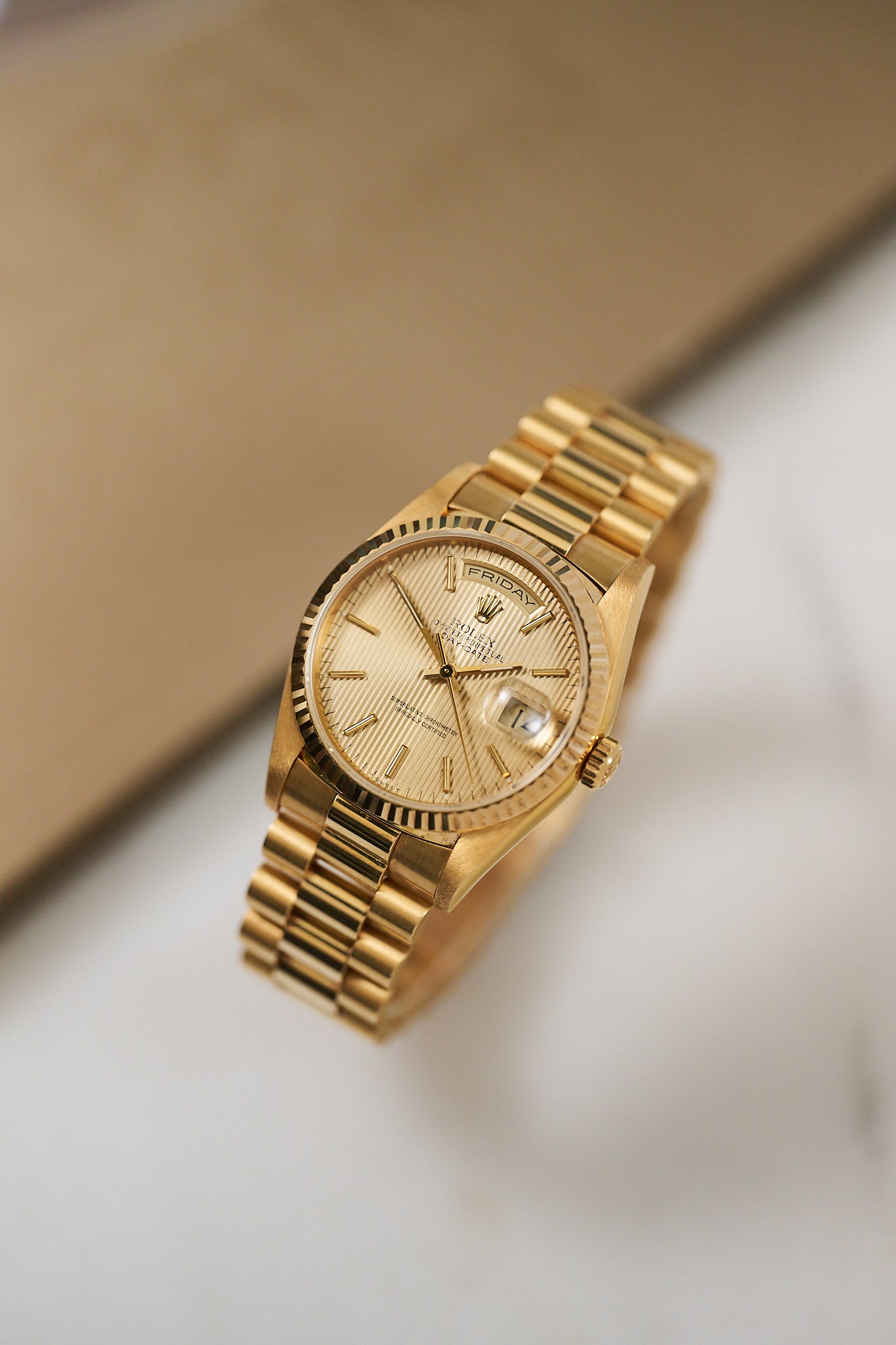 ROLEX DAY-DATE 36 18238 'TAPESTRY' NOS