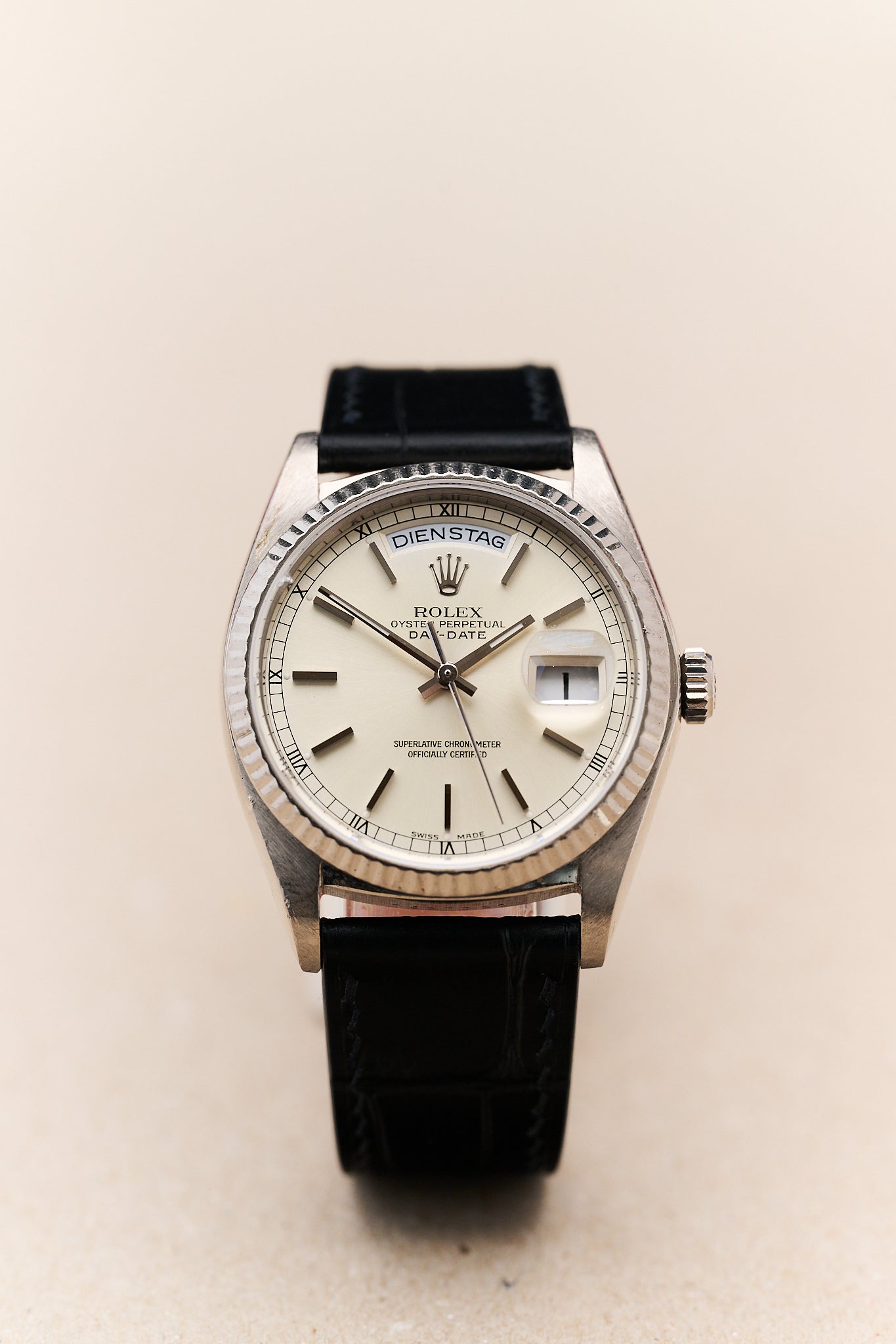 ROLEX DAY DATE 18039 '18K WHITE GOLD'
