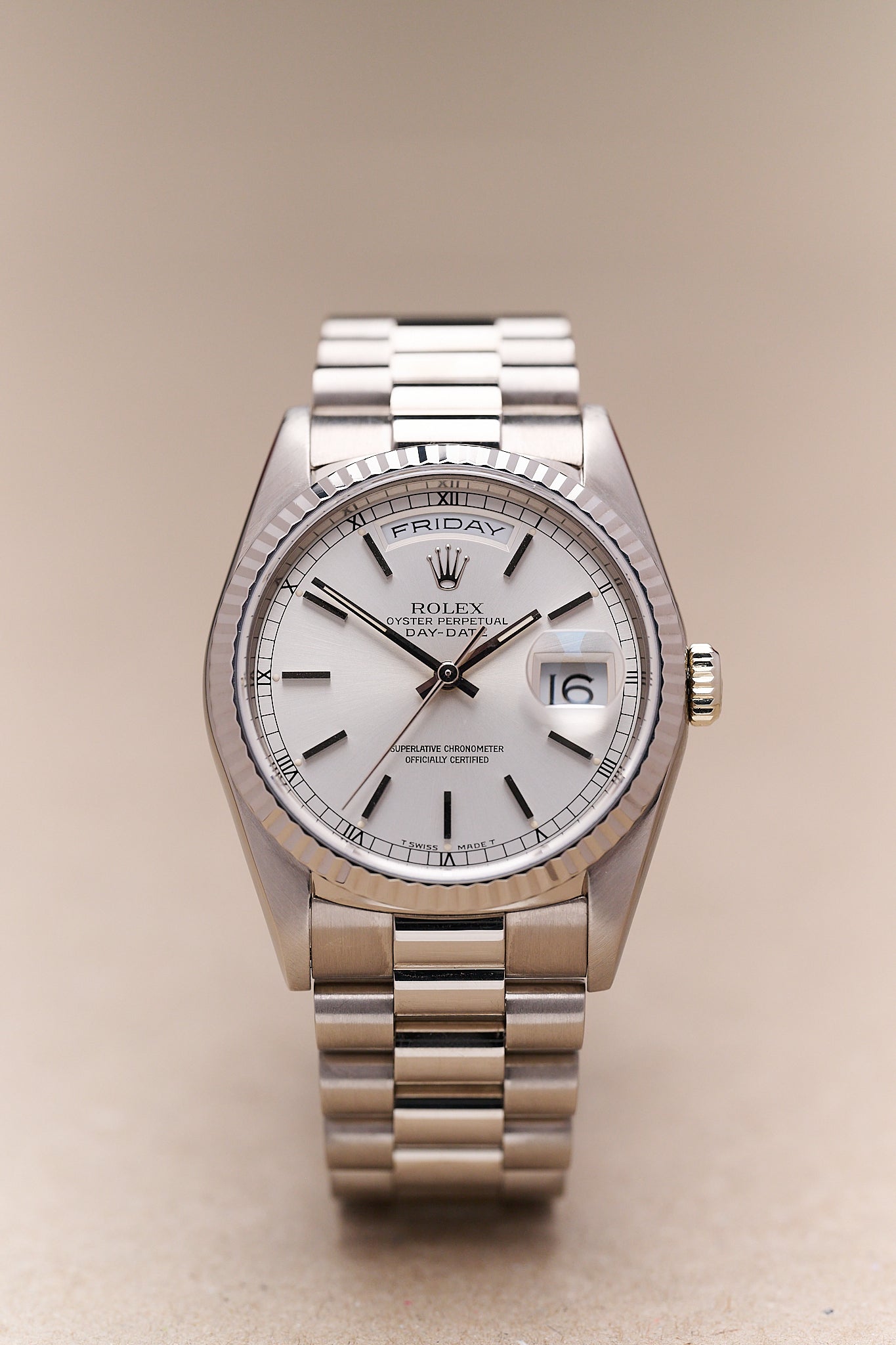 ROLEX DAY DATE 18239 18K WHITE GOLD