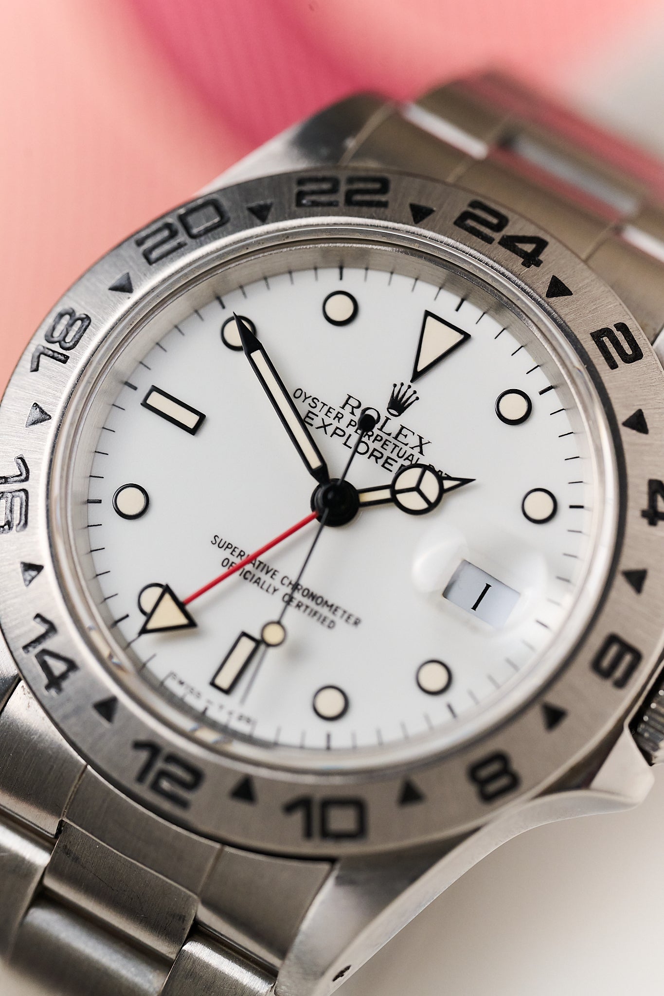 ROLEX EXPLORER II 16550 'SATIN CHICCHI DI MAIS'