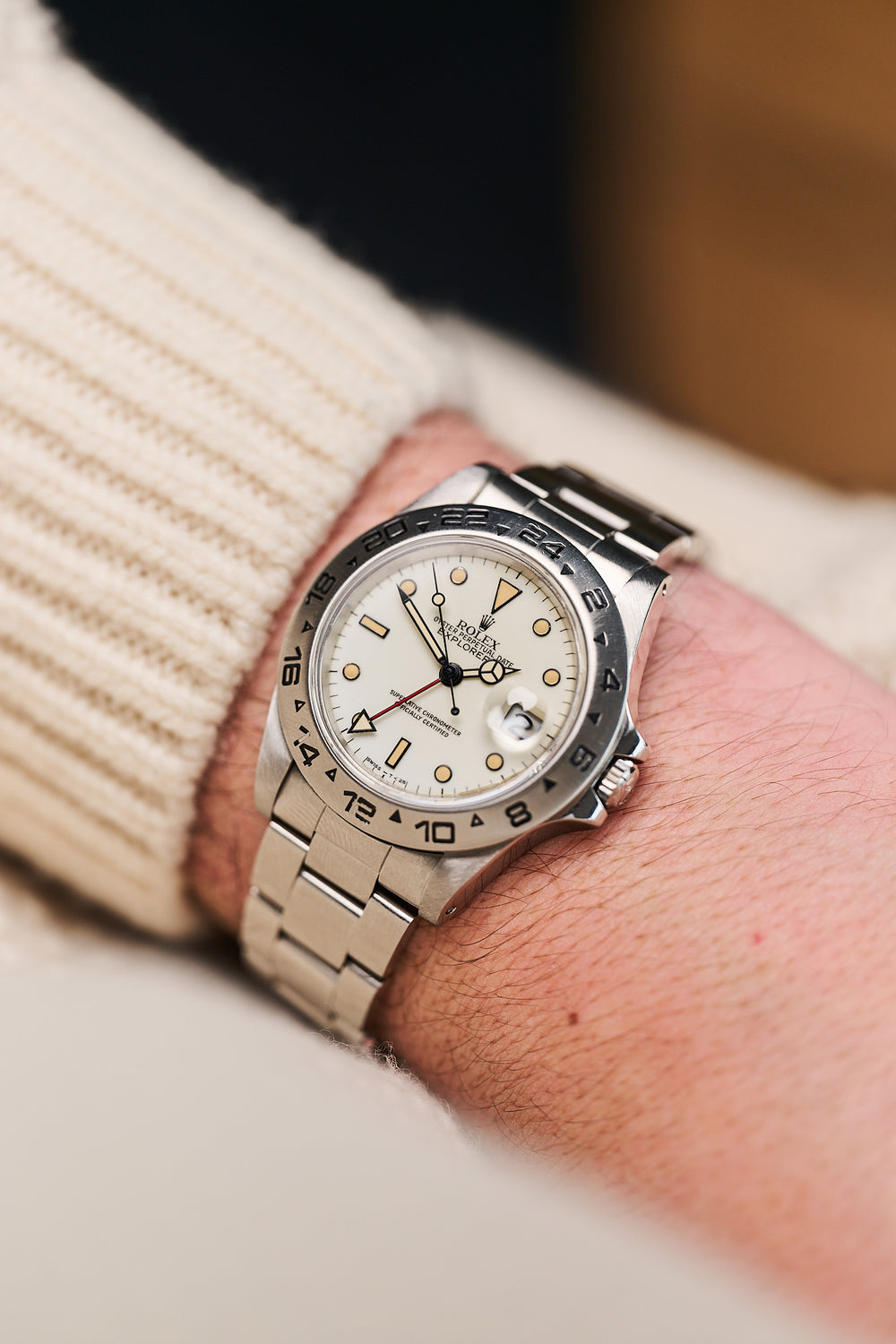 ROLEX EXPLORER II 16550 'CREAM CHICCHI DI MAIS'