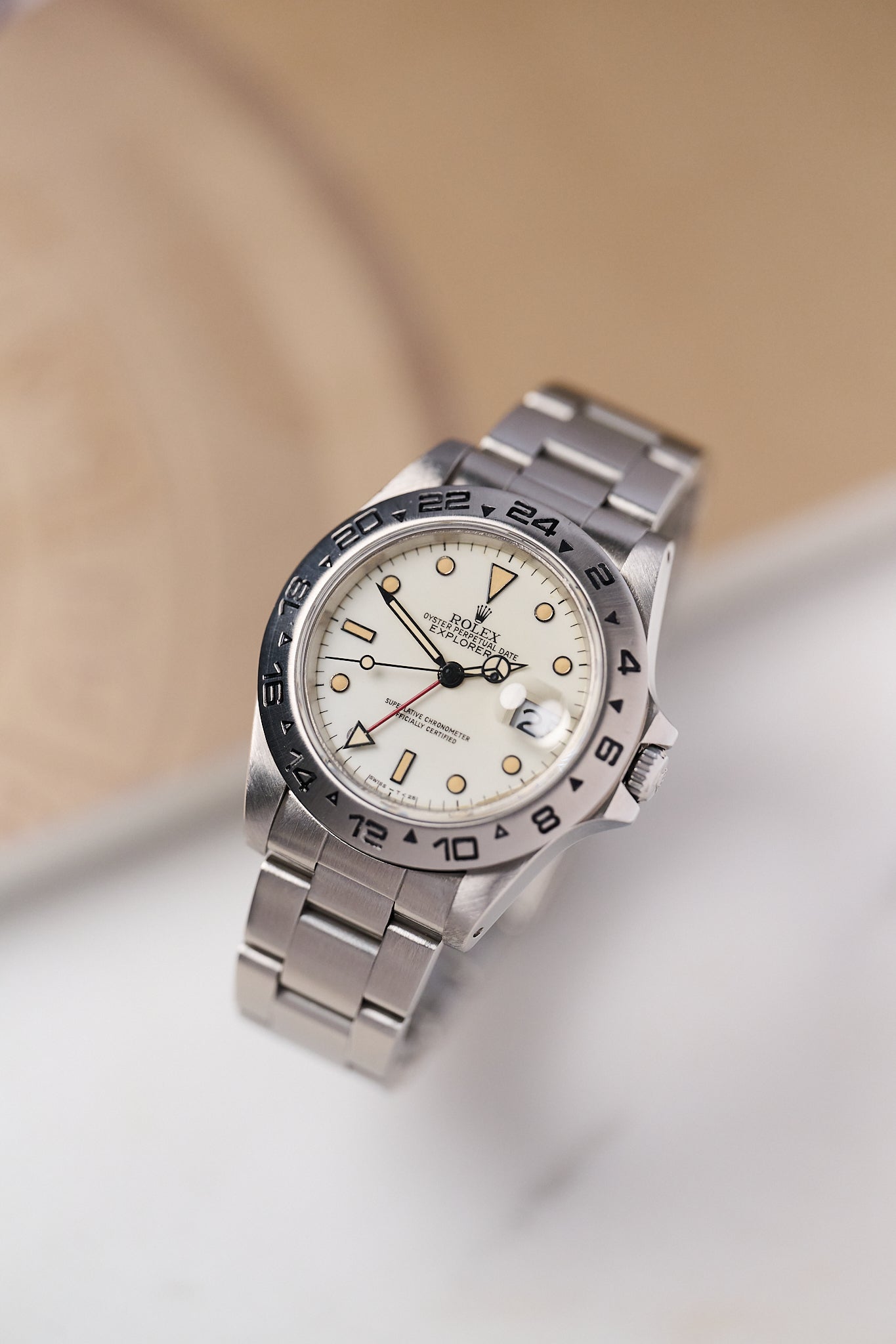 ROLEX EXPLORER II 16550 'CREAM CHICCHI DI MAIS'