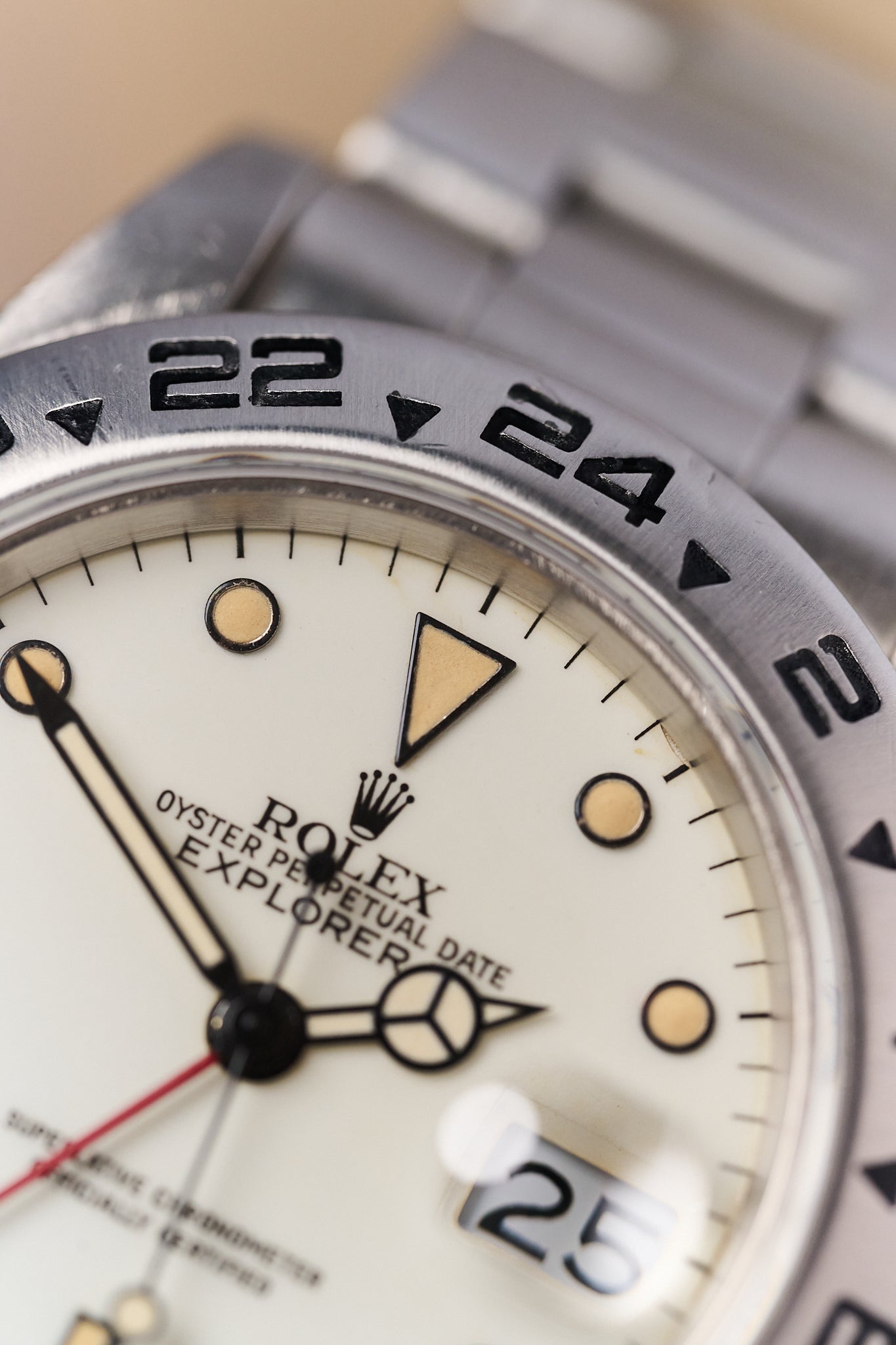 ROLEX EXPLORER II 16550 'CREAM CHICCHI DI MAIS'