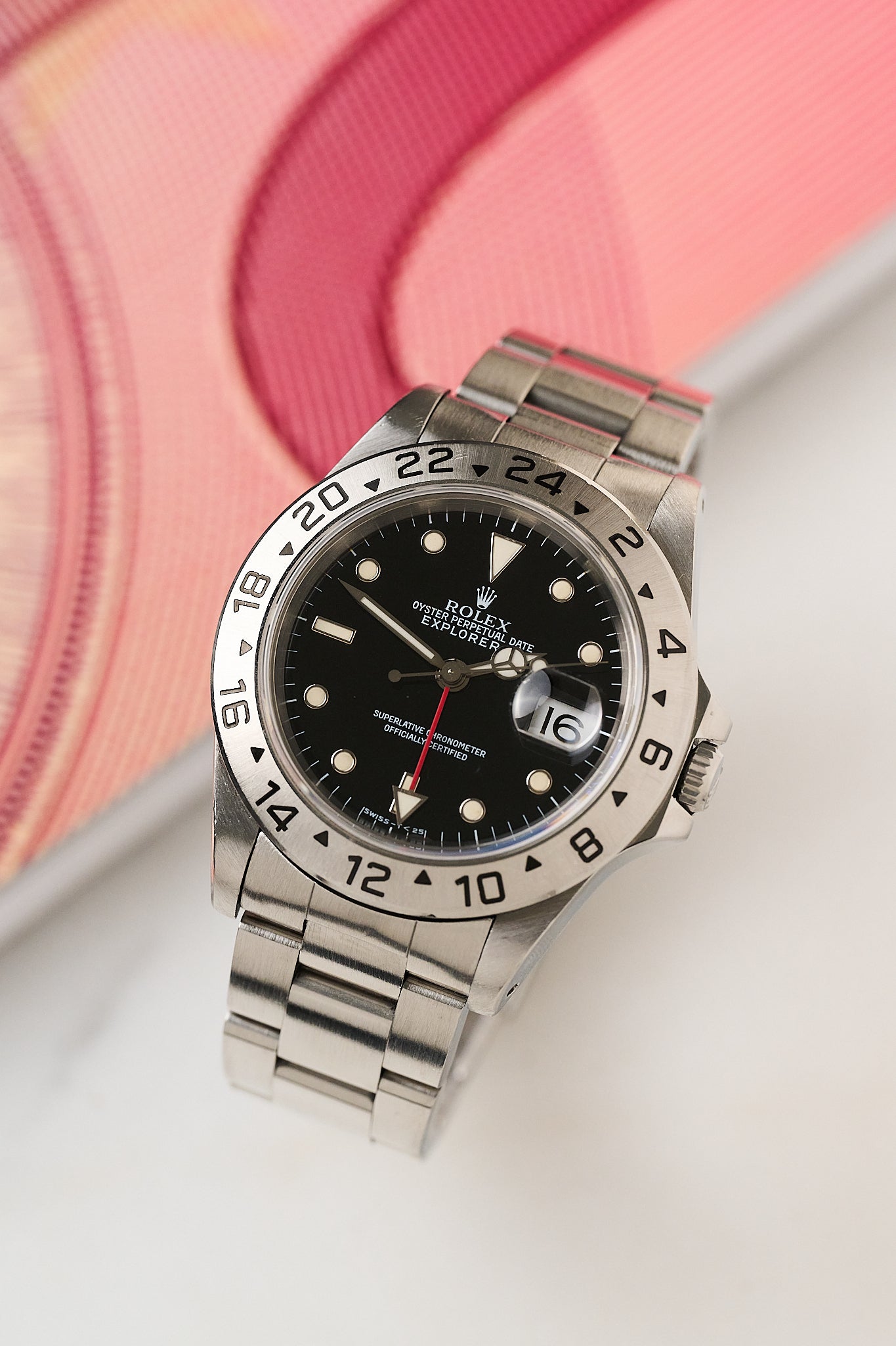ROLEX EXPLORER II 16570 'BLACK TRITIUM DIAL'
