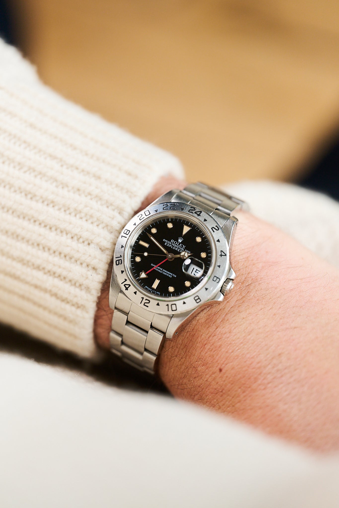 ROLEX EXPLORER II 16570 'BLACK TRITIUM DIAL'