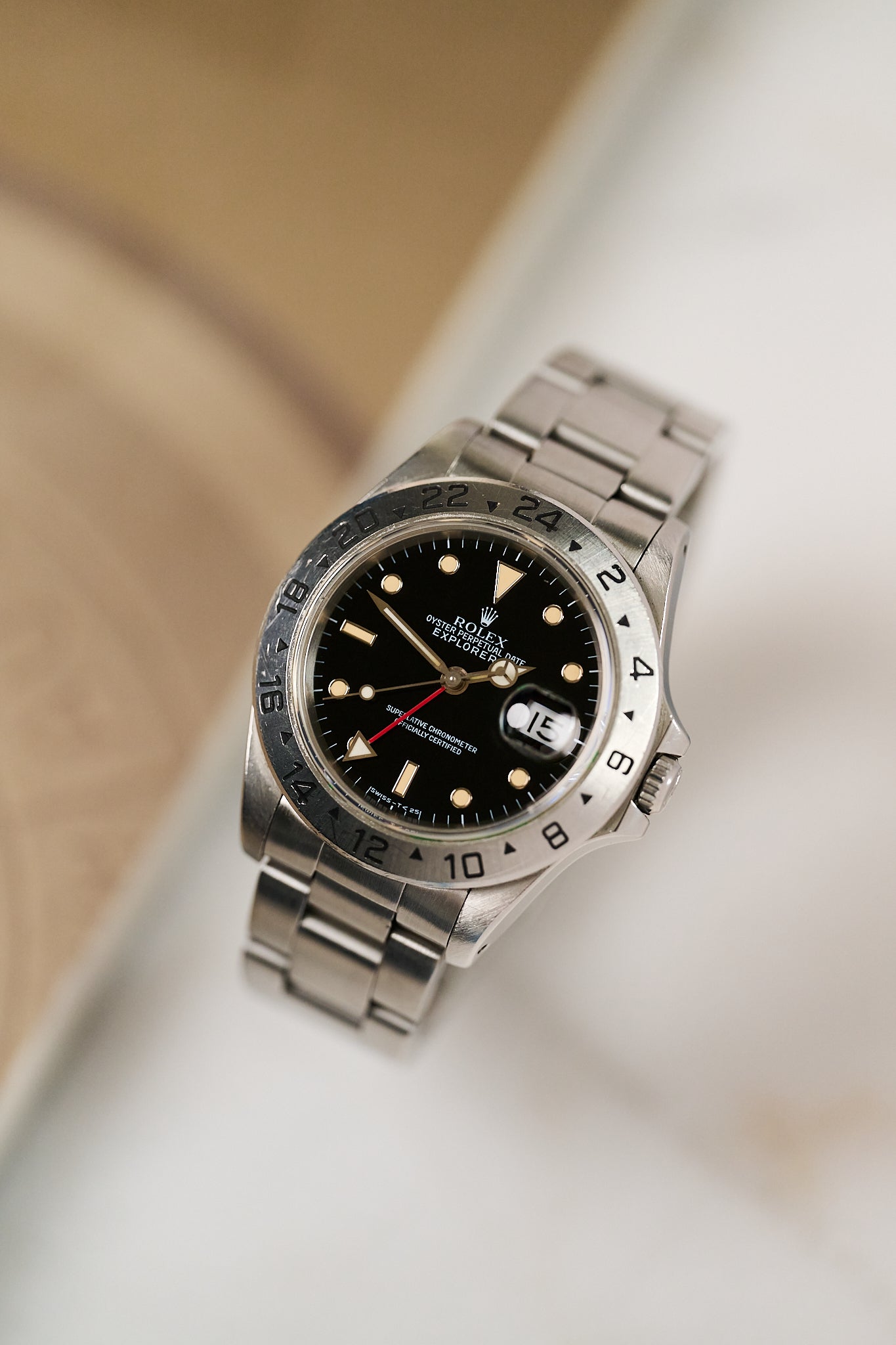 ROLEX EXPLORER II 16570 'BLACK TRITIUM DIAL'