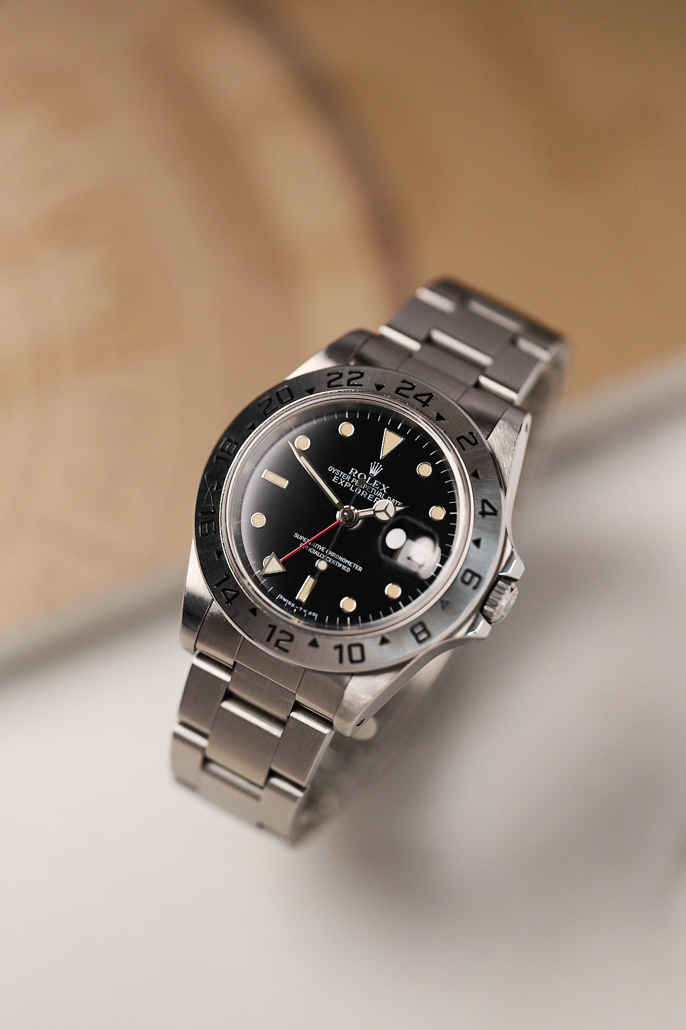 ROLEX EXPLORER II 16570 'BLACK TRITIUM DIAL'