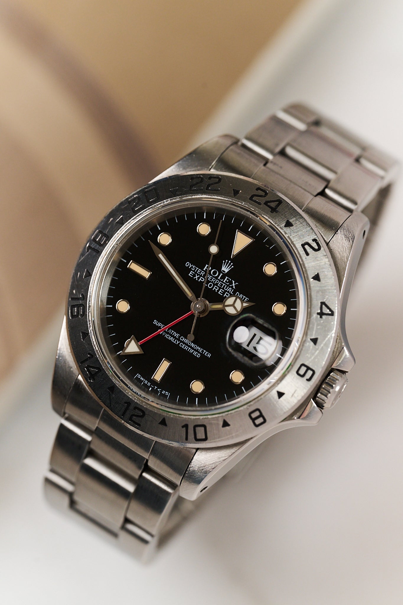 ROLEX EXPLORER II 16570 'BLACK TRITIUM DIAL'