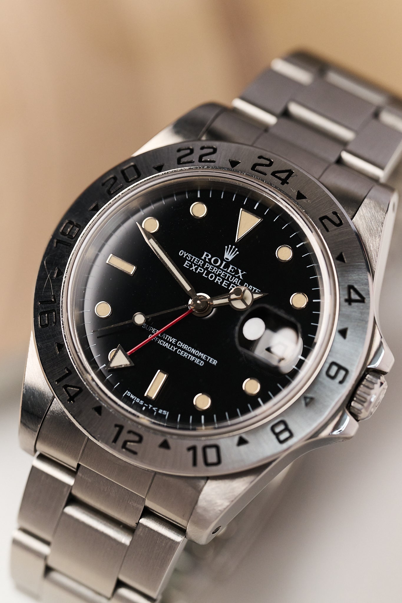 ROLEX EXPLORER II 16570 'BLACK TRITIUM DIAL'