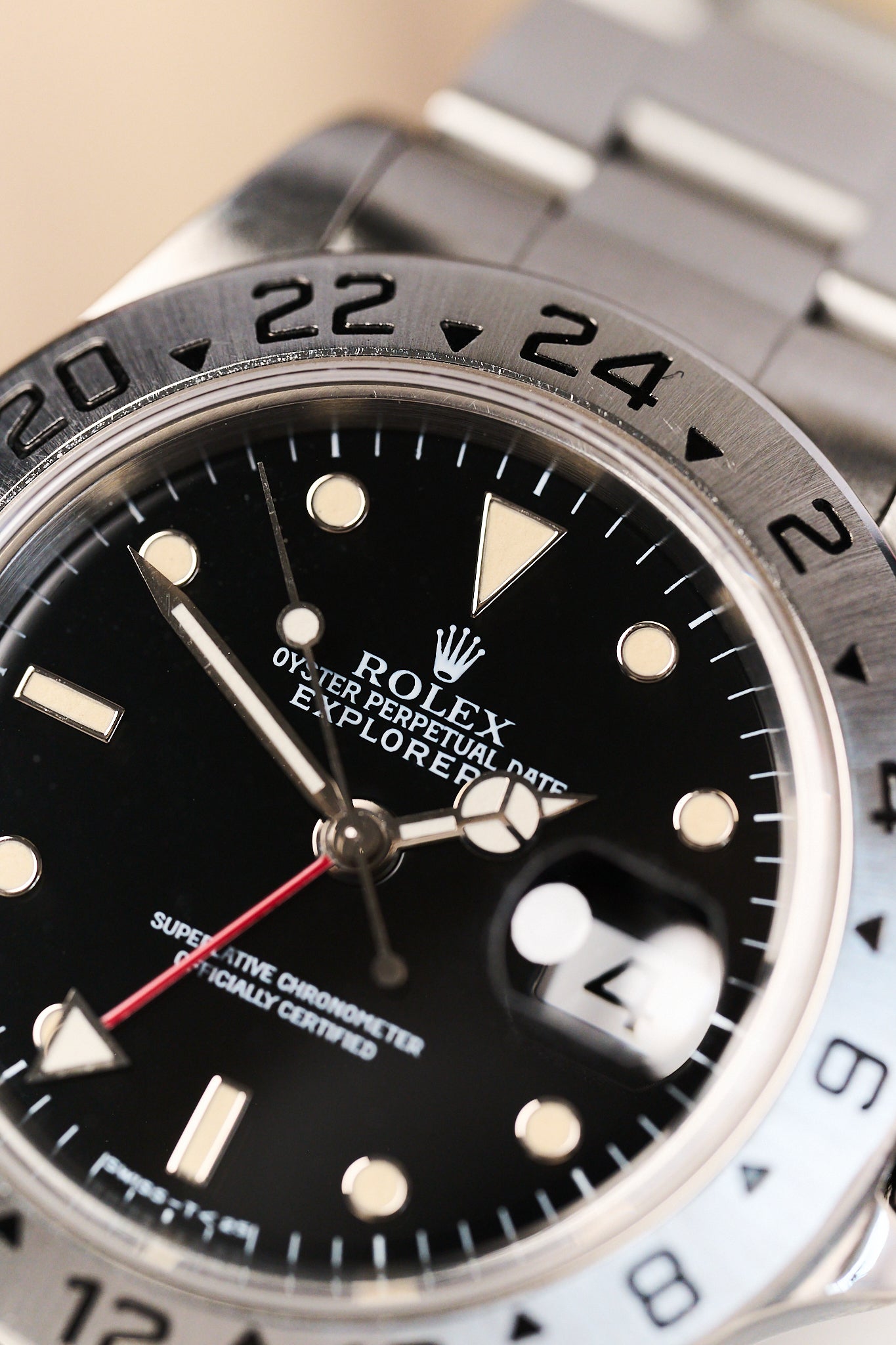 ROLEX EXPLORER II 16570 'BLACK TRITIUM DIAL'