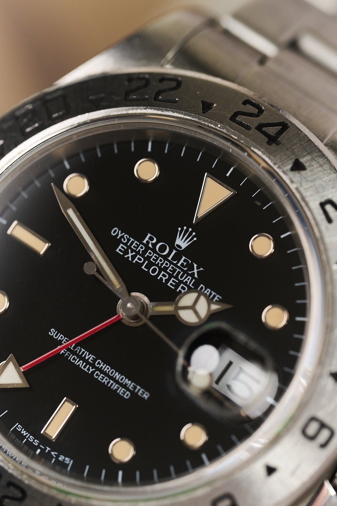 ROLEX EXPLORER II 16570 'BLACK TRITIUM DIAL'