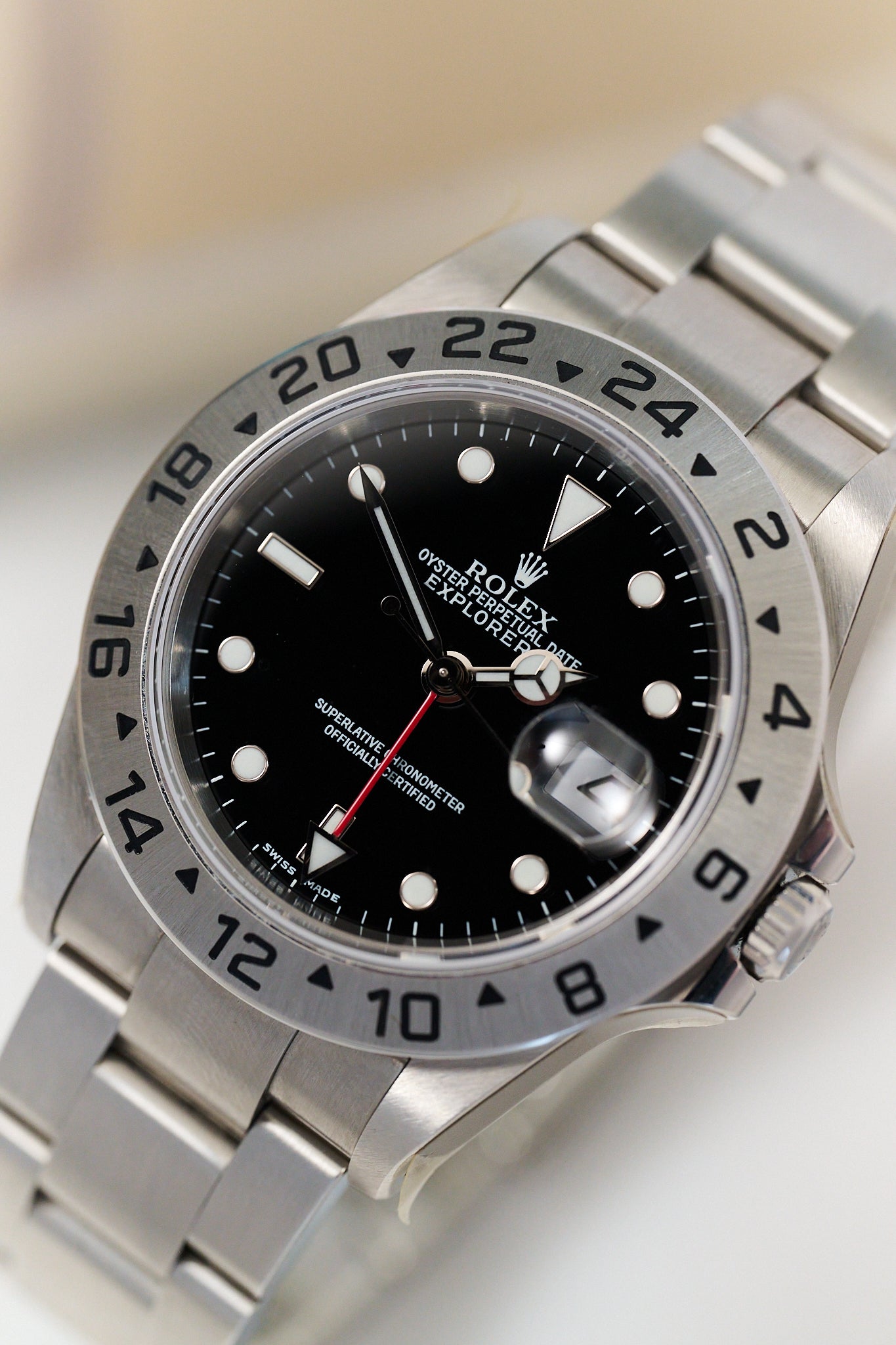 ROLEX EXPLORER II 16570 'BLACK' NOS FULL SET