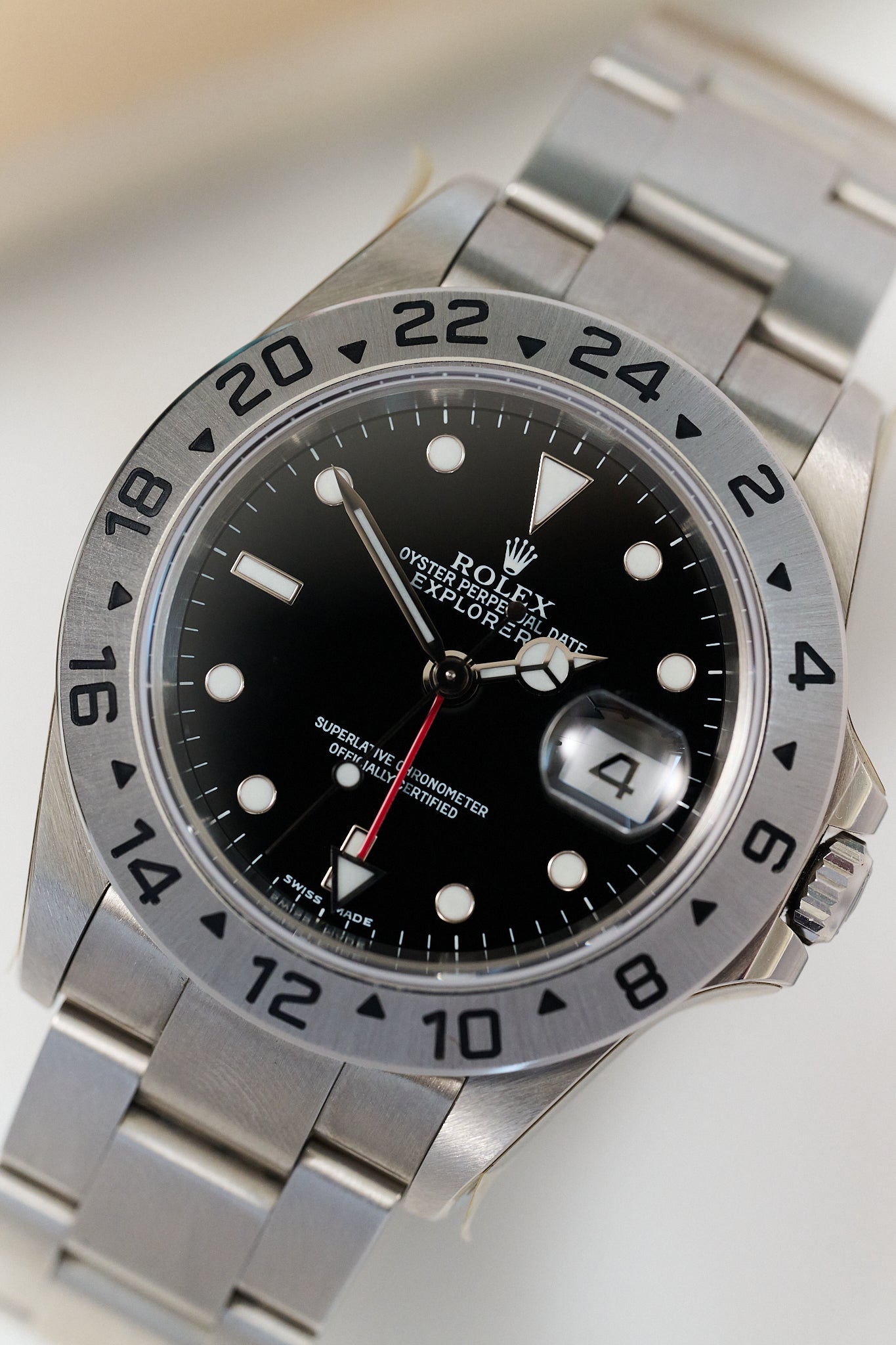 ROLEX EXPLORER II 16570 'BLACK' NOS FULL SET